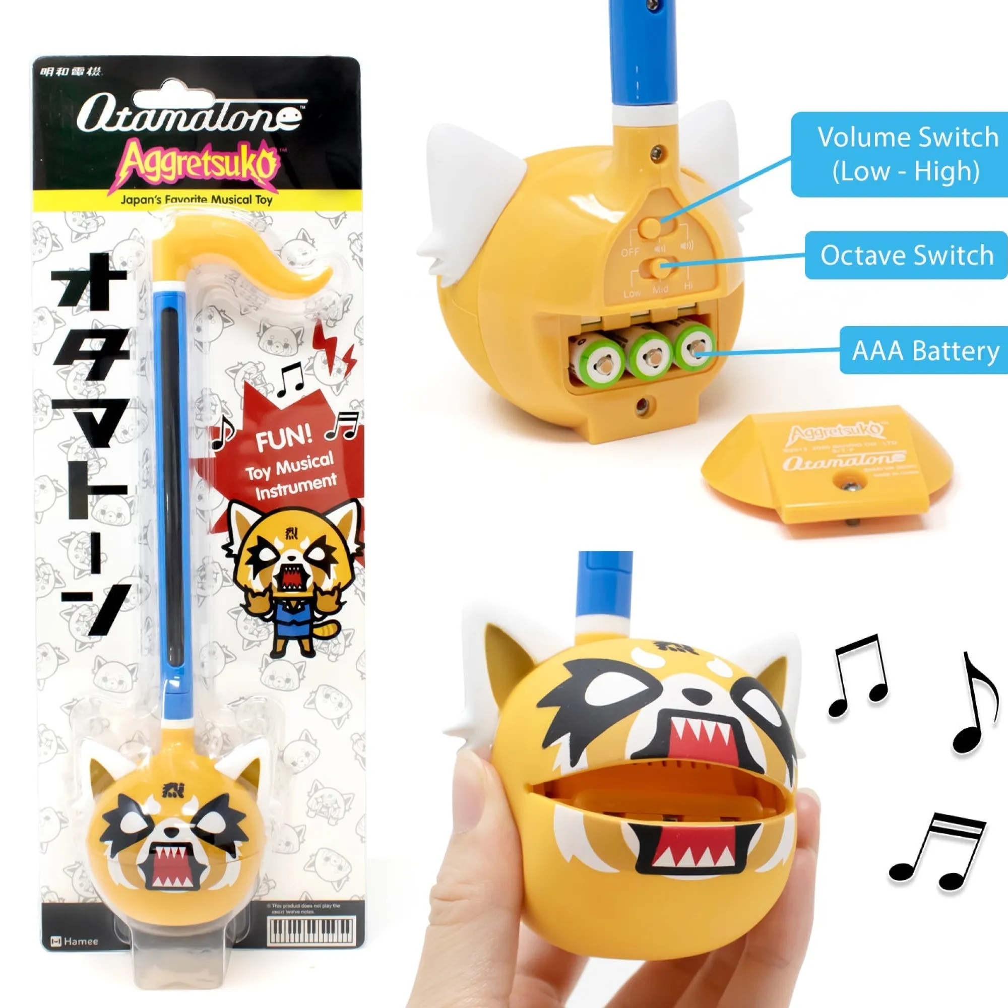 Kids Hamee.com - Hamee US Aggretsuko Otamatone Musical Toy (Rage)