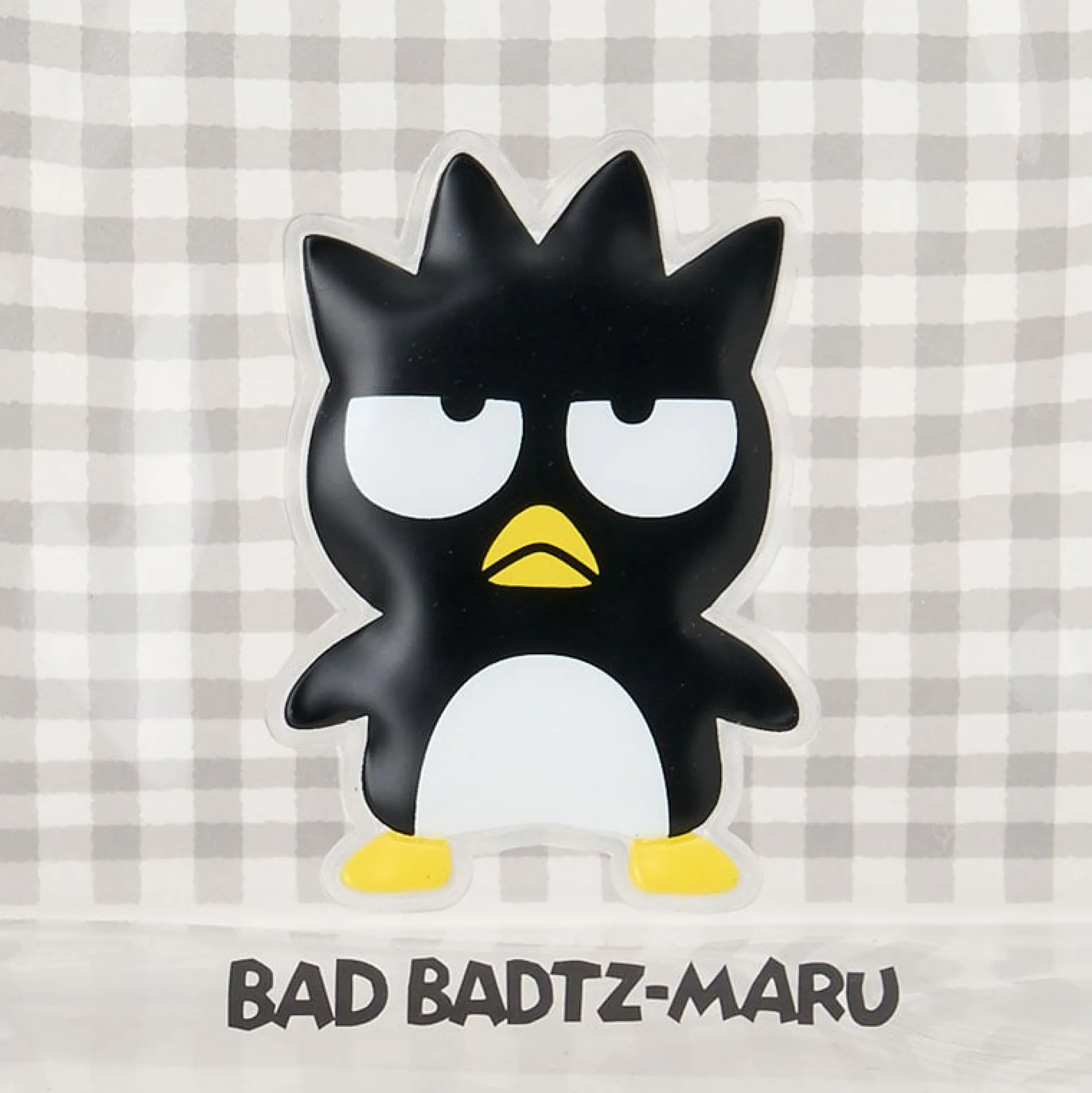 Japan Original Badtz-maru Clear Gingham Zipper Pouch