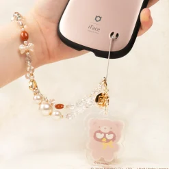 Hamee.com - Hamee US Badtz-maru Latte Bear Beaded Charm Mobile Phone Wrist Strap