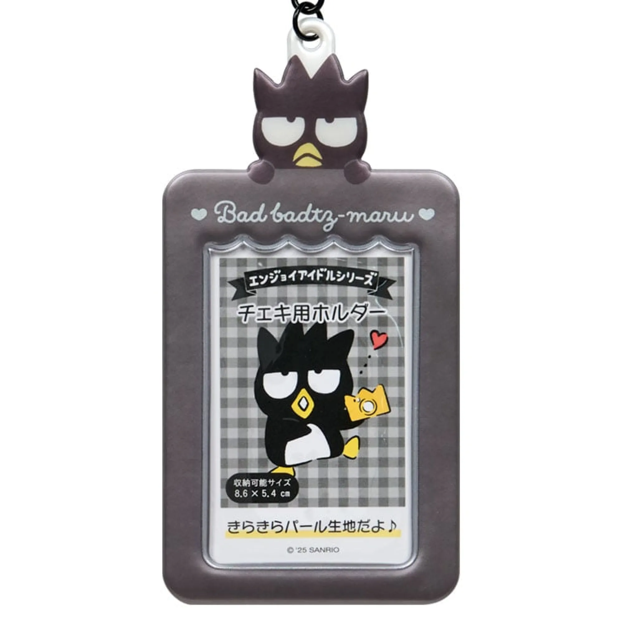 Japan Original Badtz-maru Mascot Photo Holder Charm