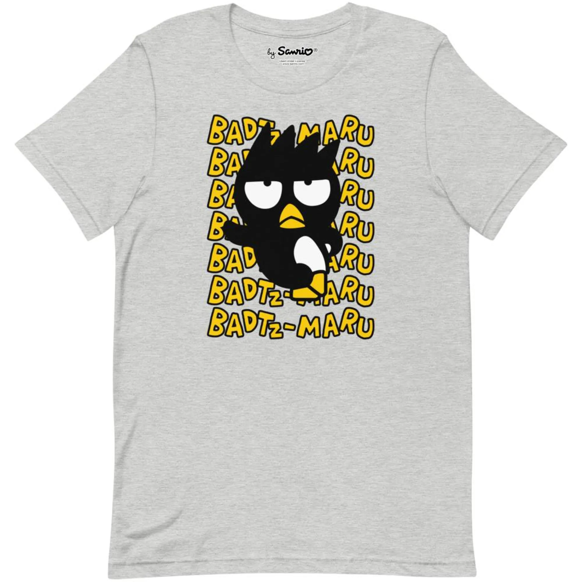 Printful Badtz-maru Watashi Wa T-Shirt (Heather Gray)