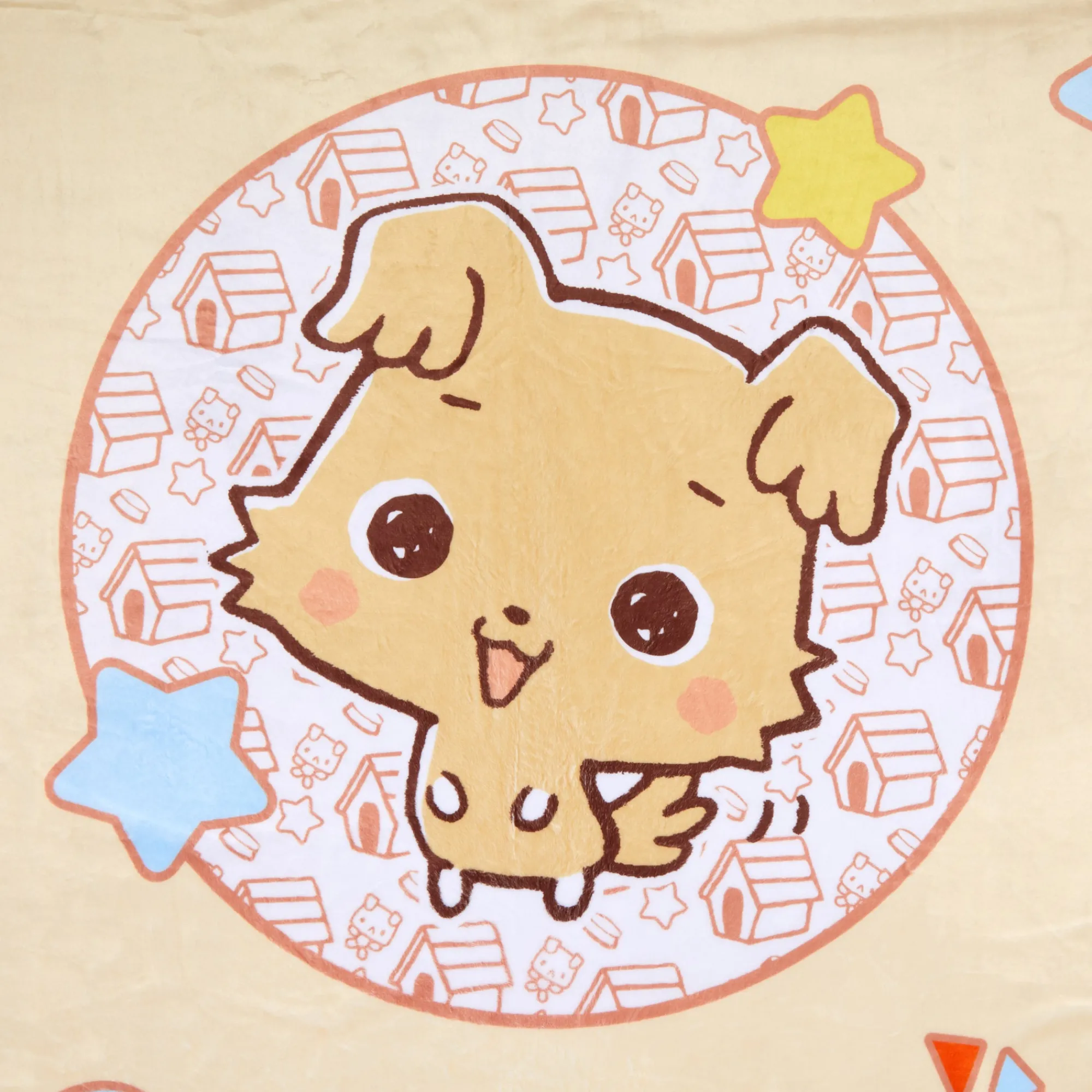 Printful Chibimaru Cheerful Pup Throw Blanket
