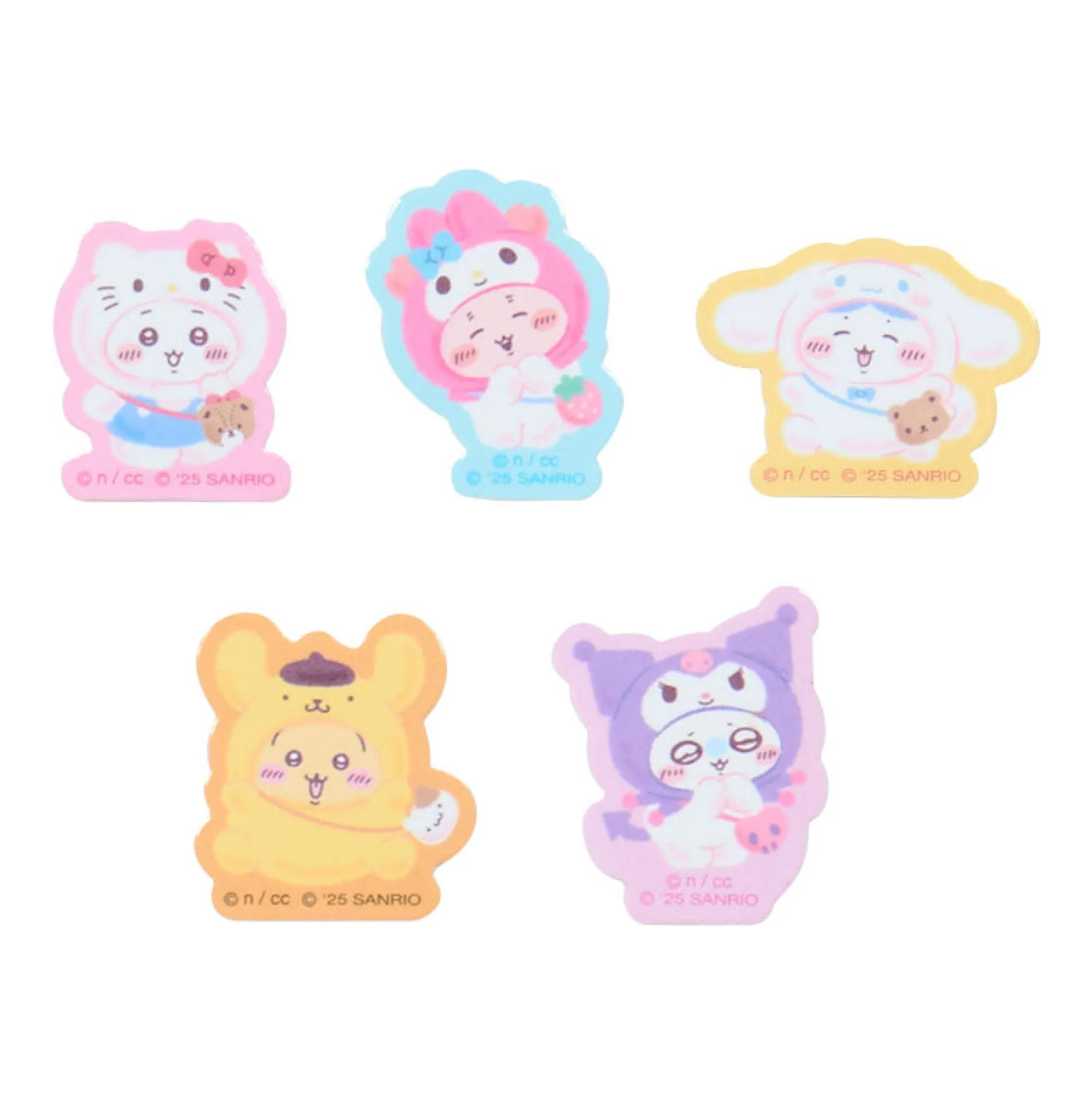 Japan Original Chiikawa x Sanrio Characters 32-pc Mini Sticker Pack