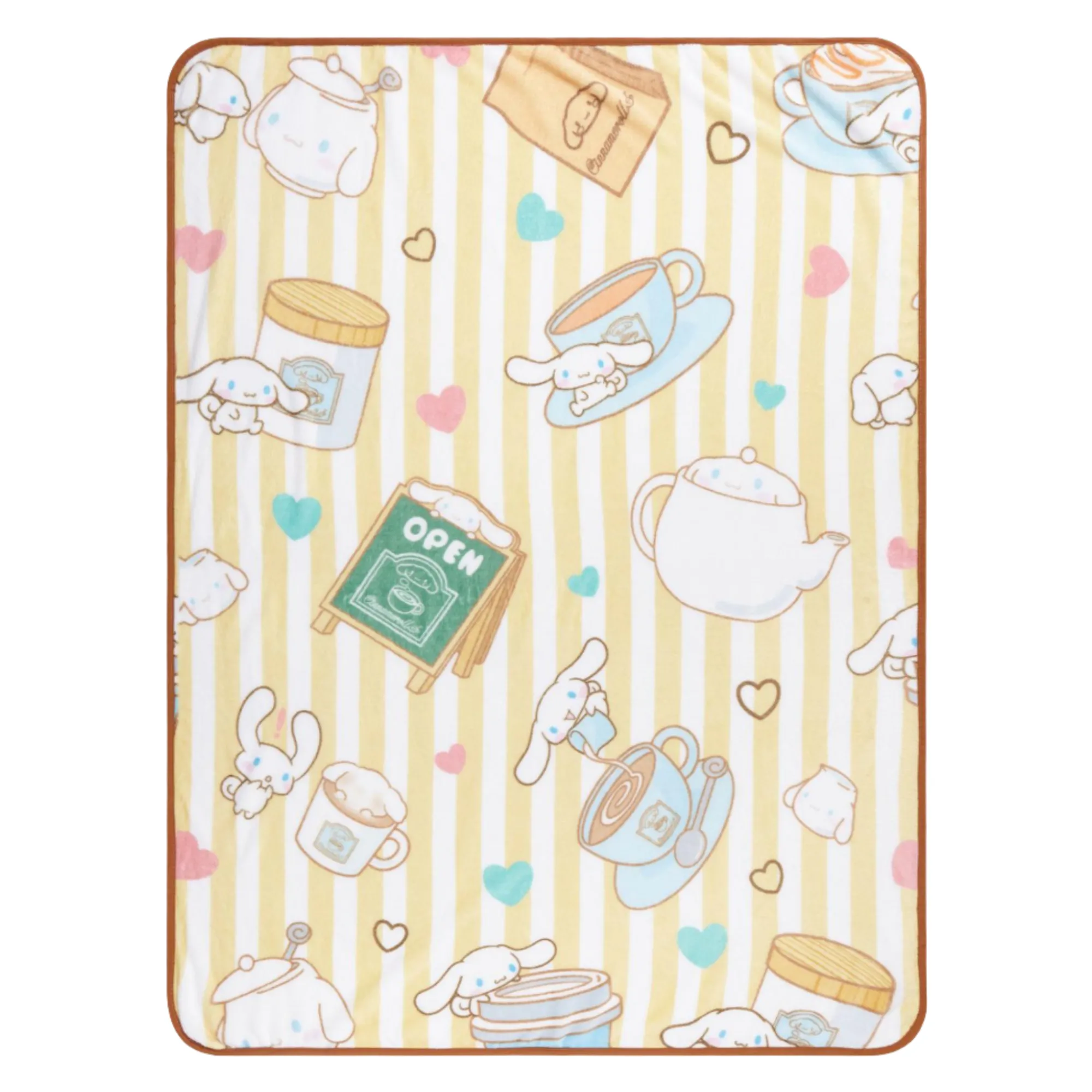 BIOWORLD Cinnamoroll Café Throw Blanket