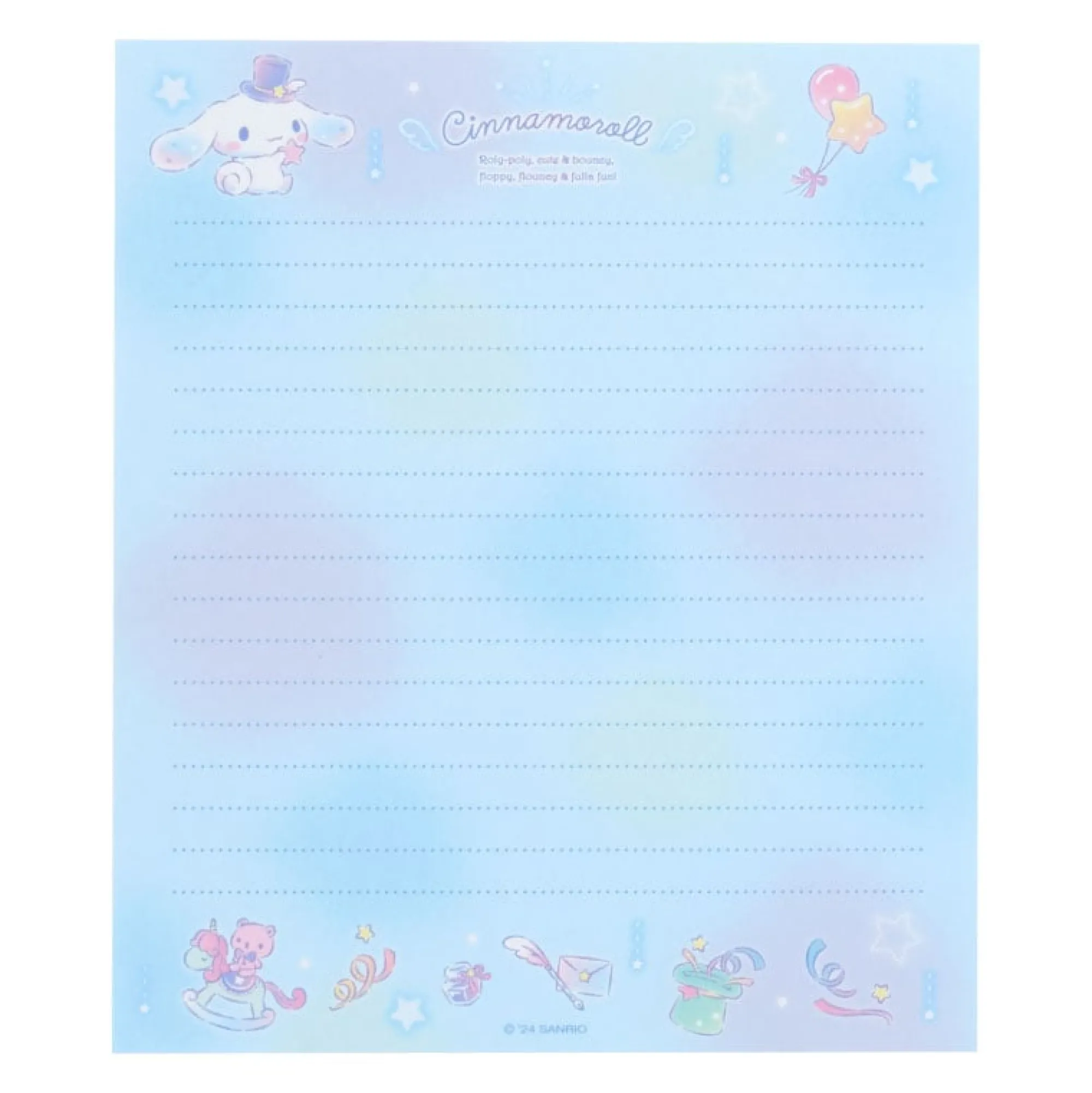 Japan Original Cinnamoroll Classic Letter Set