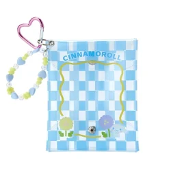 Japan Original Cinnamoroll Clear Snap Mini Pouch (Pastel Check Series)