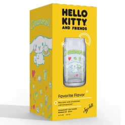 JoyJolt Cinnamoroll Favorite Flavor Lidded Glass Tumbler