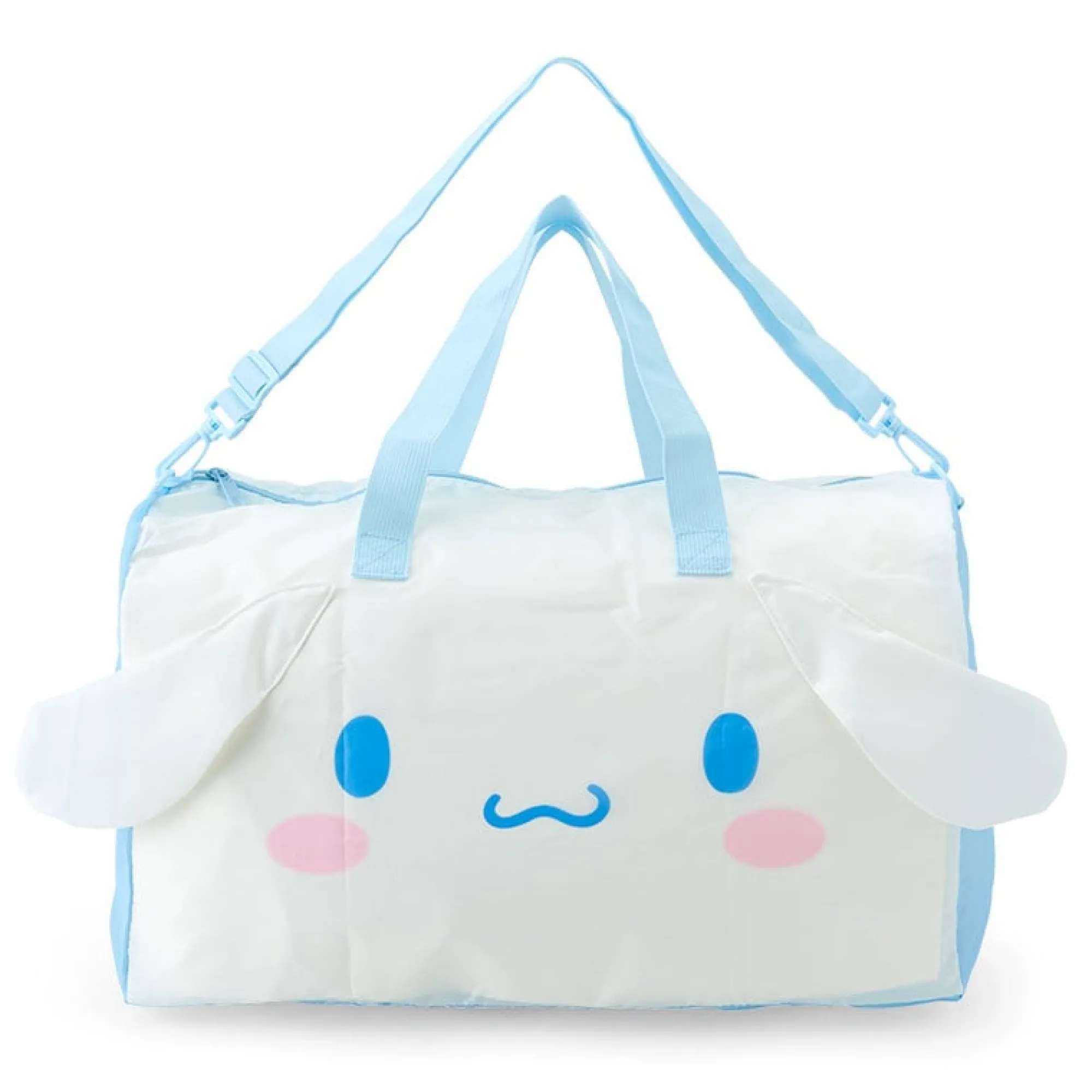 Japan Original Cinnamoroll Foldable Mascot Weekender Bag