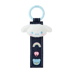 Japan Original Cinnamoroll Logo Keychain (Denim Patch Series)