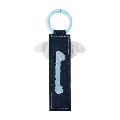 Japan Original Cinnamoroll Logo Keychain (Denim Patch Series)