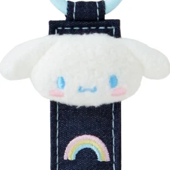 Japan Original Cinnamoroll Logo Keychain (Denim Patch Series)