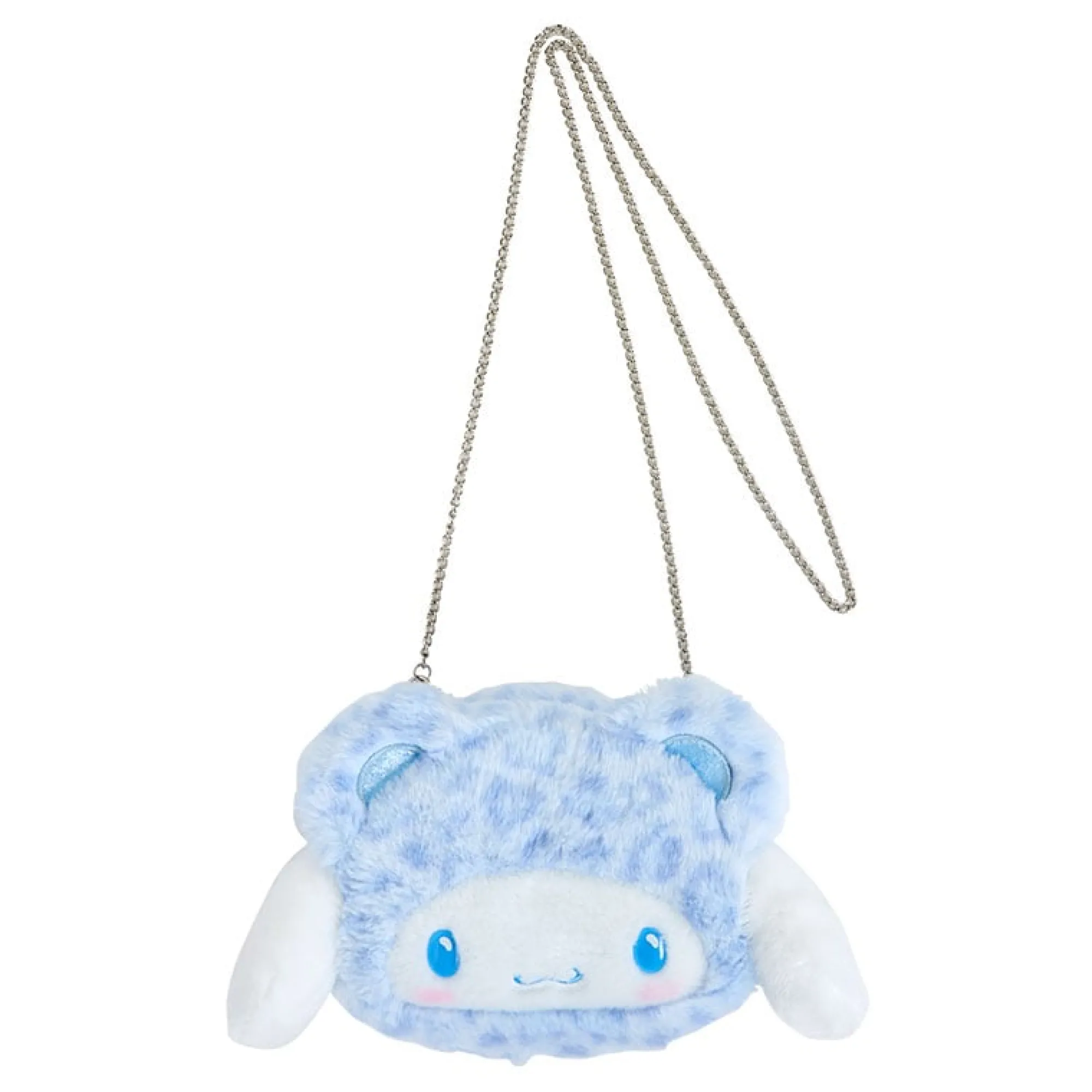 Japan Original Cinnamoroll Plush Crossbody Bag (Leopard Pals Series)