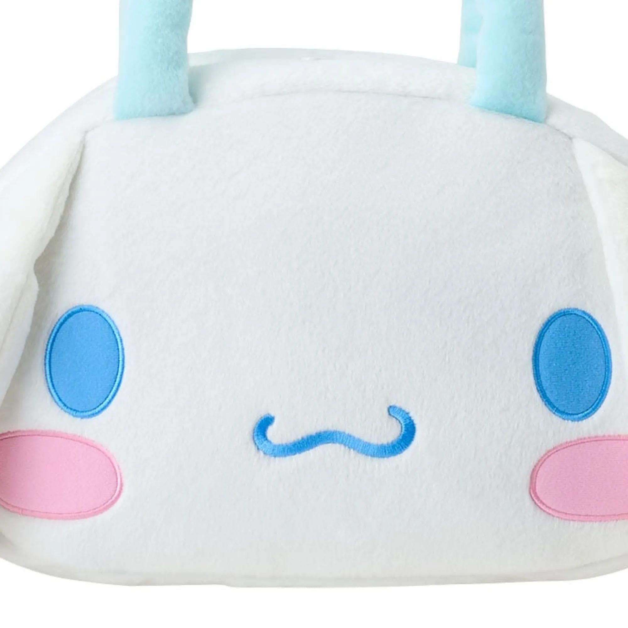Japan Original Cinnamoroll Plush Face Tote Bag