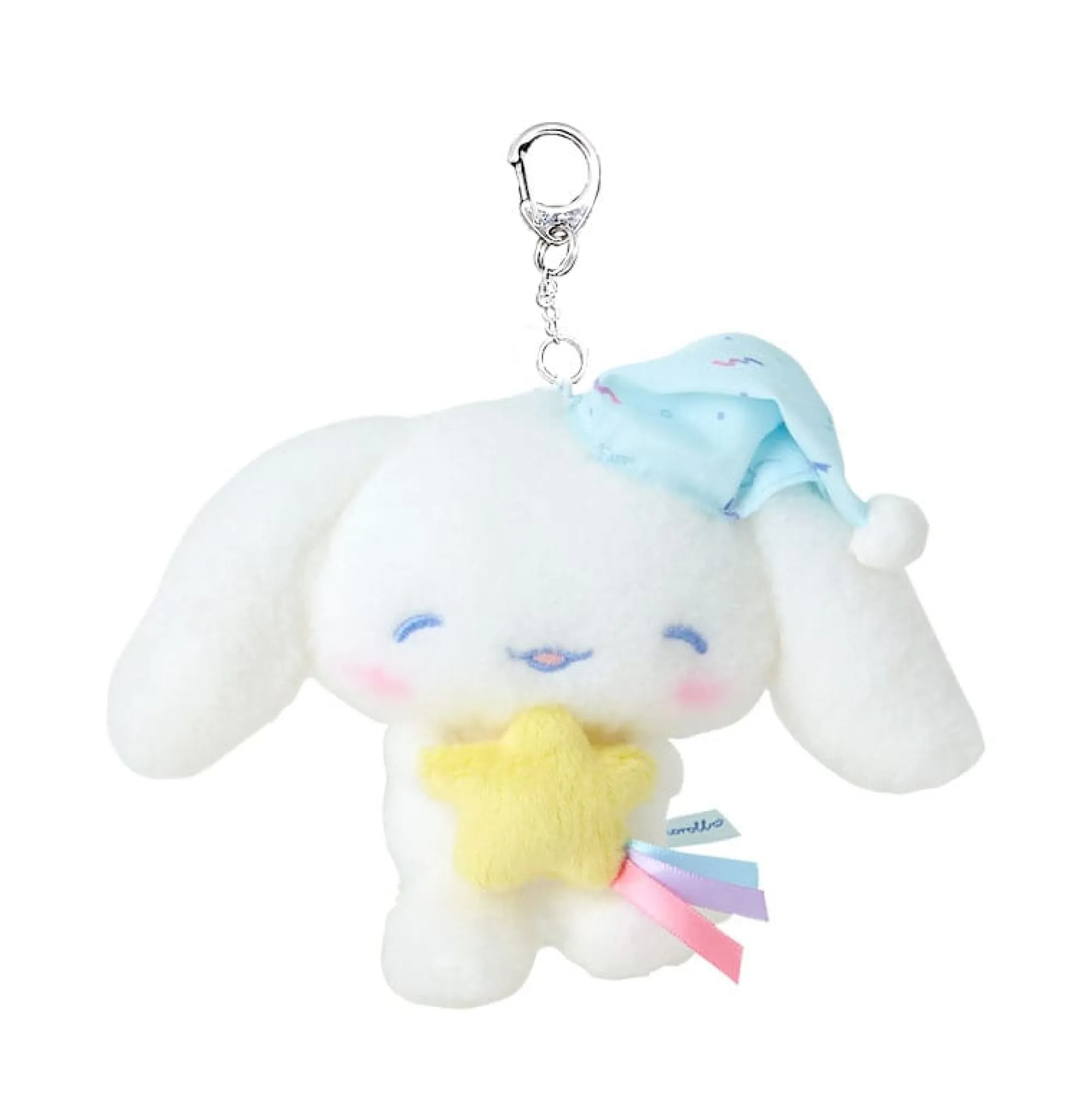Japan Original Cinnamoroll Plush Keychain Mascot (Time for Bed Series)