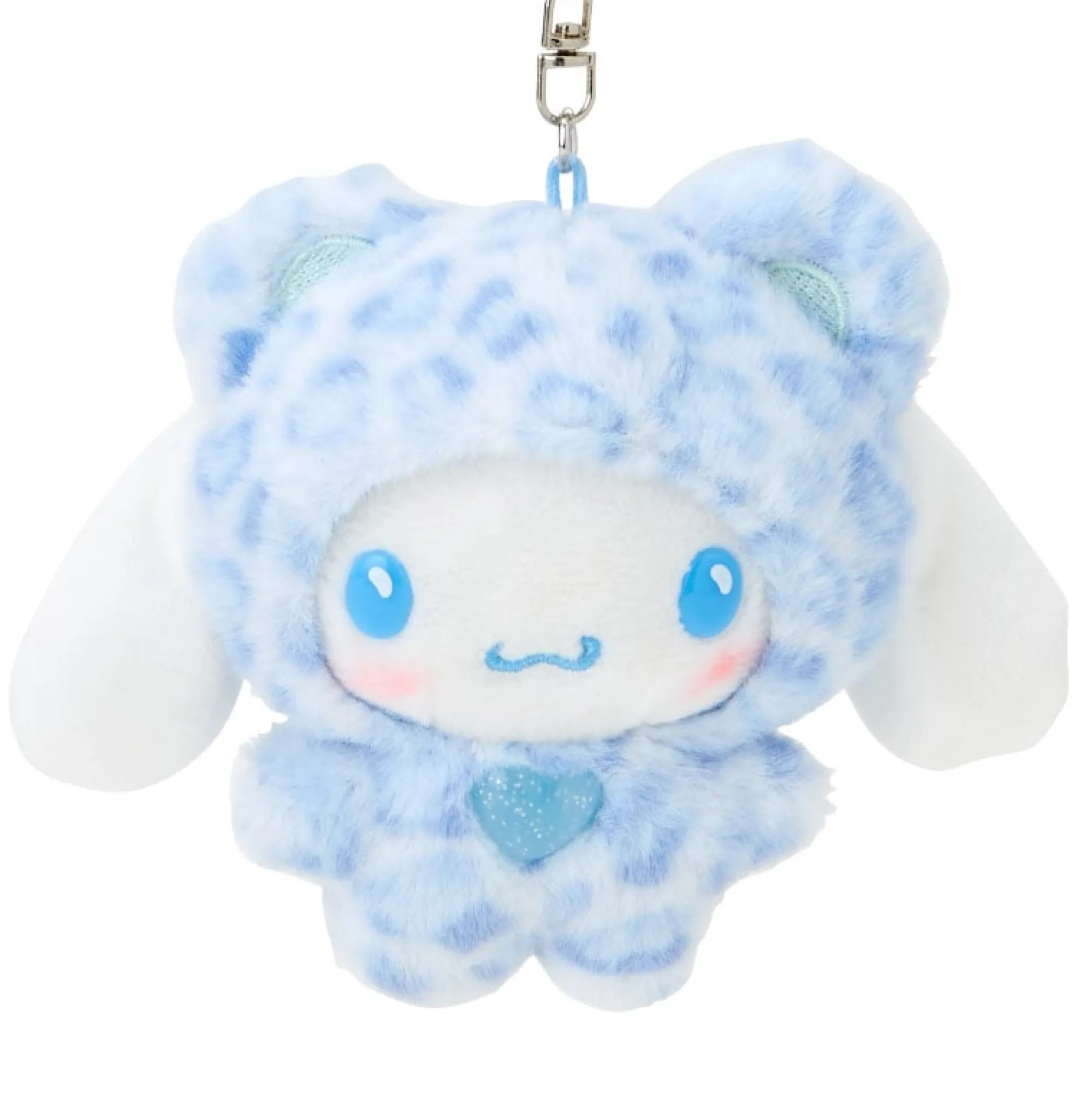 Japan Original Cinnamoroll Plush Mascot Keychain (Leopard Pals Series)