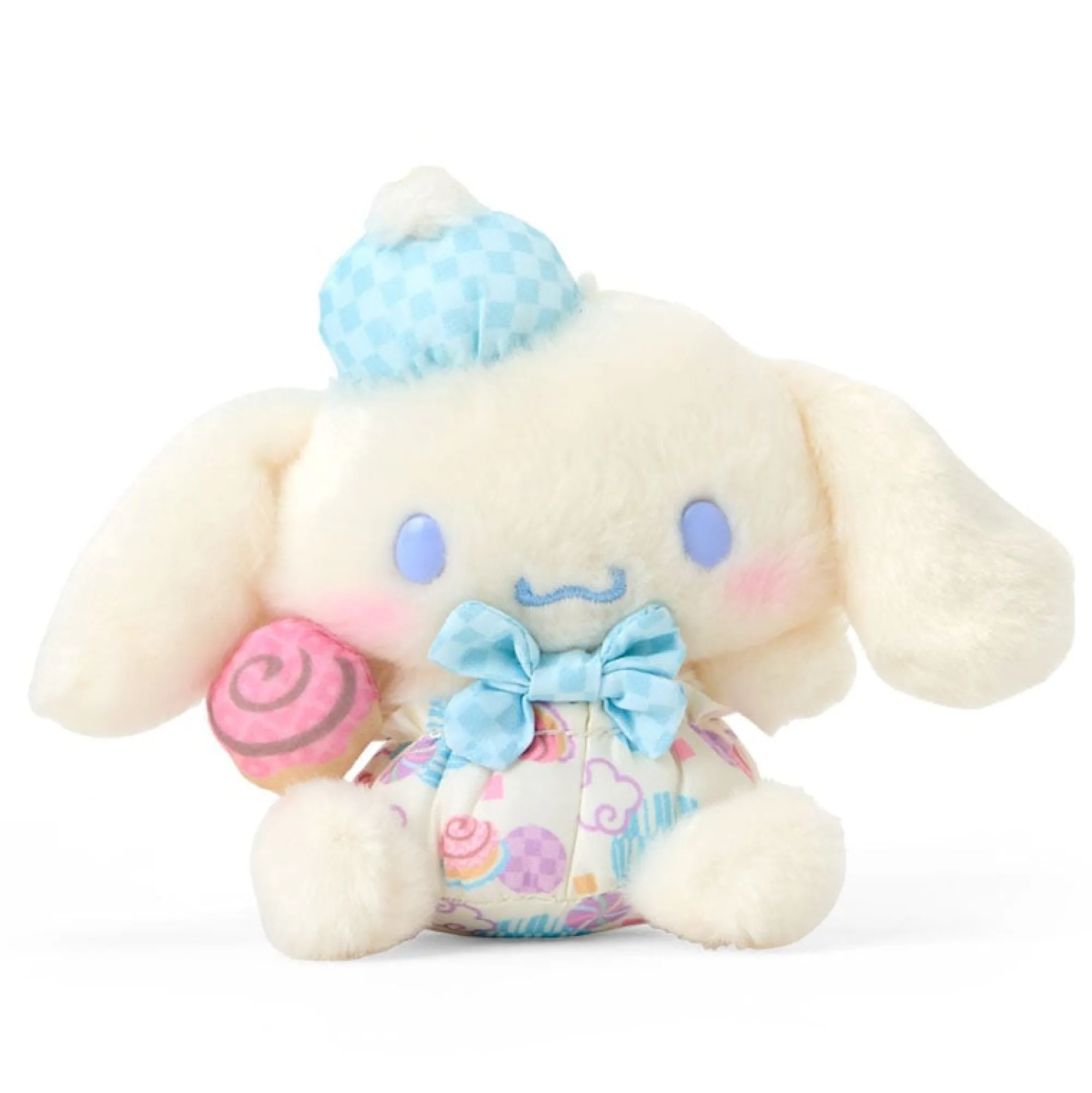 Japan Original Cinnamoroll Plush Mascot Keychain (Retro Pastel Series)