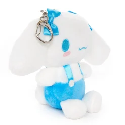 NAKAJIMA CORPORATION Cinnamoroll Plush Mascot Keychain (Blue Overalls)