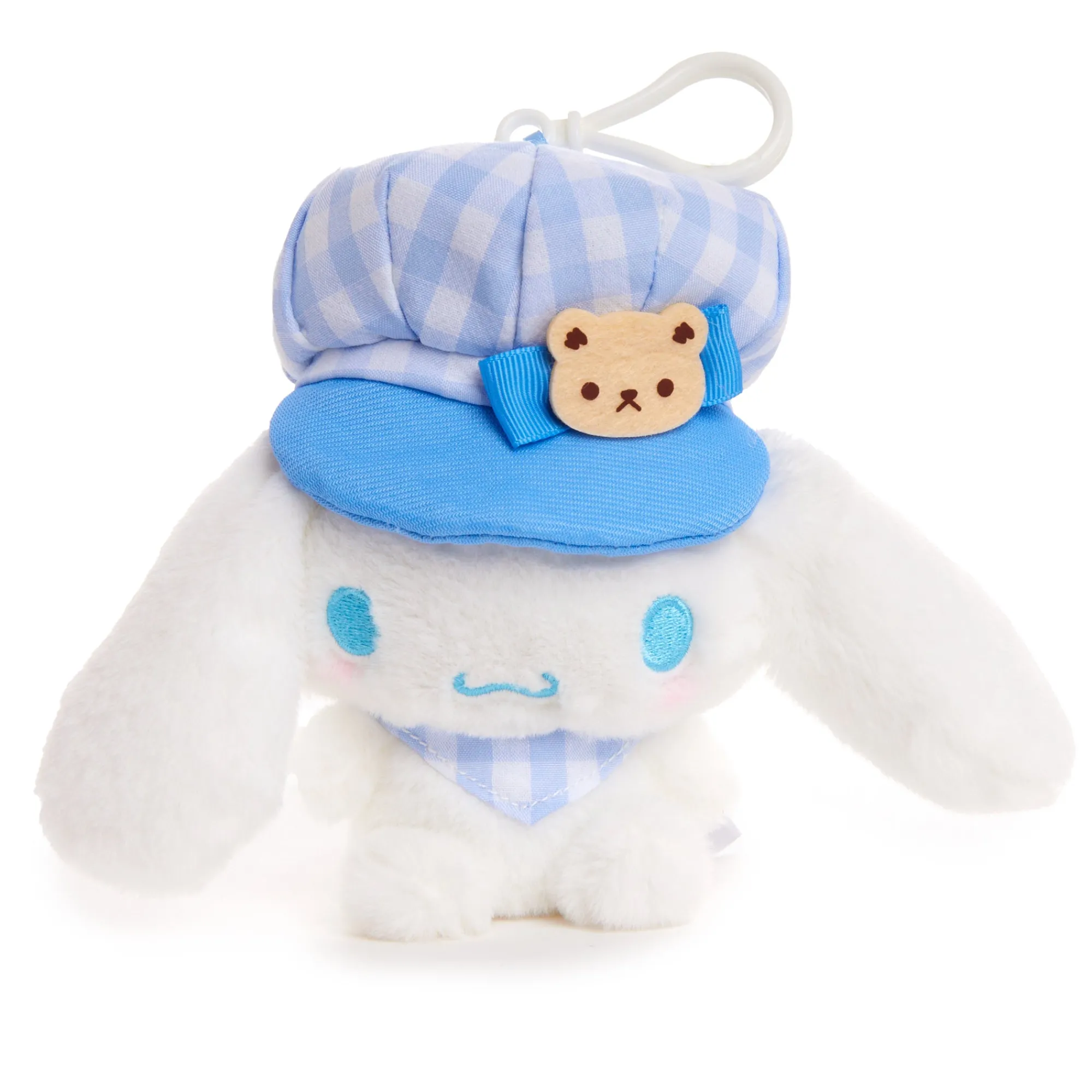 NAKAJIMA CORPORATION Cinnamoroll Plush Mascot Clip (Gingham Cap Series)