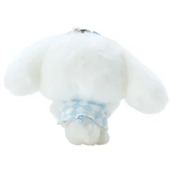 Japan Original Cinnamoroll Plush Mascot Keychain (Pastel Check Series)