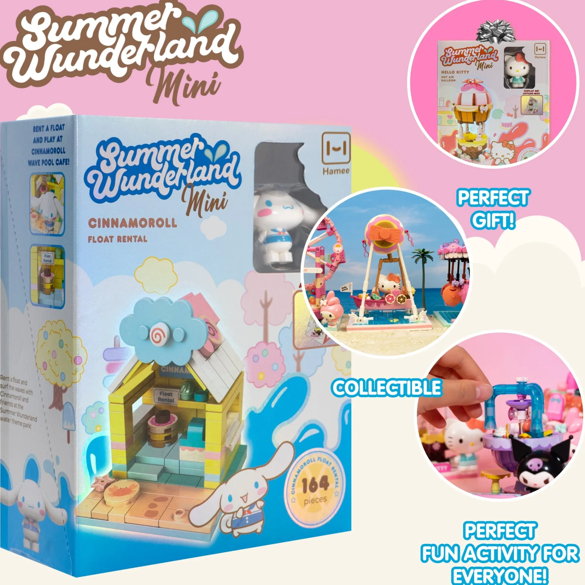 Hamee.com - Hamee US Cinnamoroll Summer Wunderland Mini Building Blocks (Float Rental)