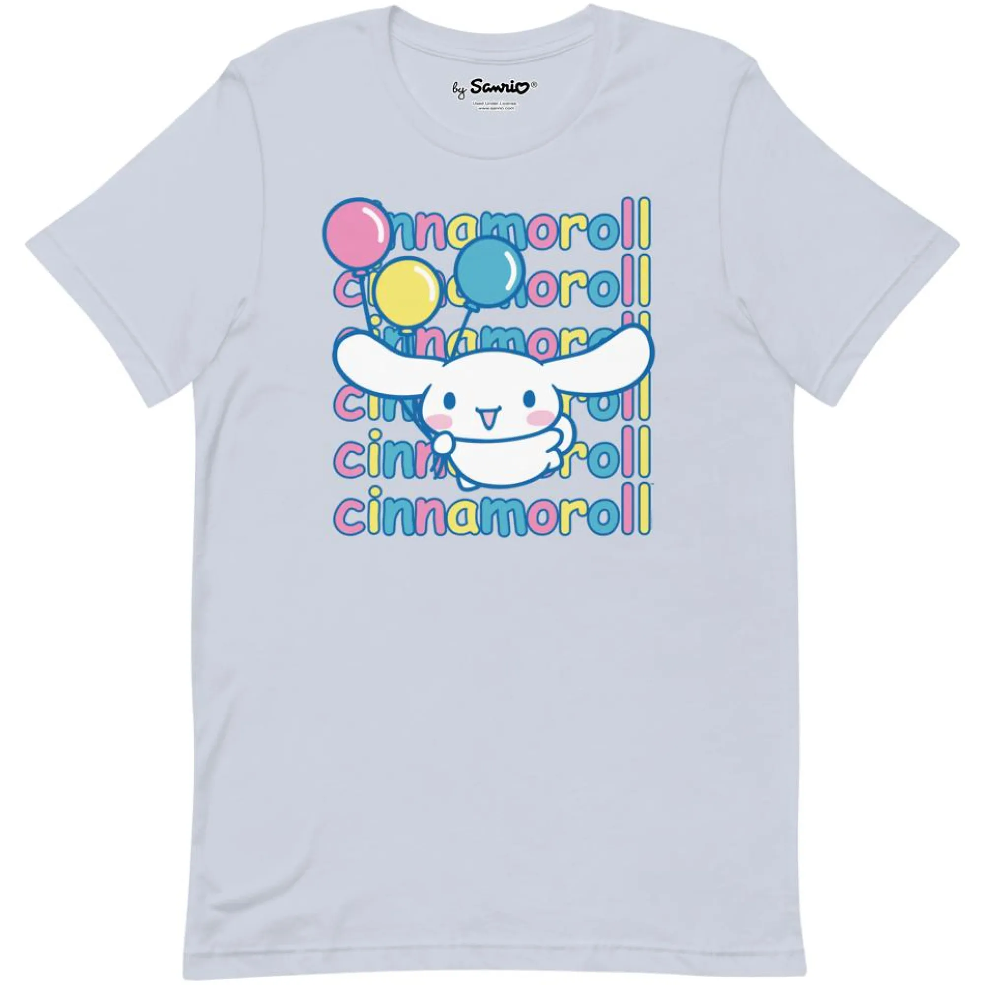 Printful Cinnamoroll Watashi Wa T-Shirt (Light Blue)