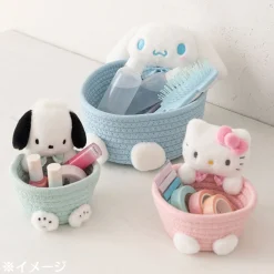 Japan Original Cinnamoroll Woven Rope Storage Basket