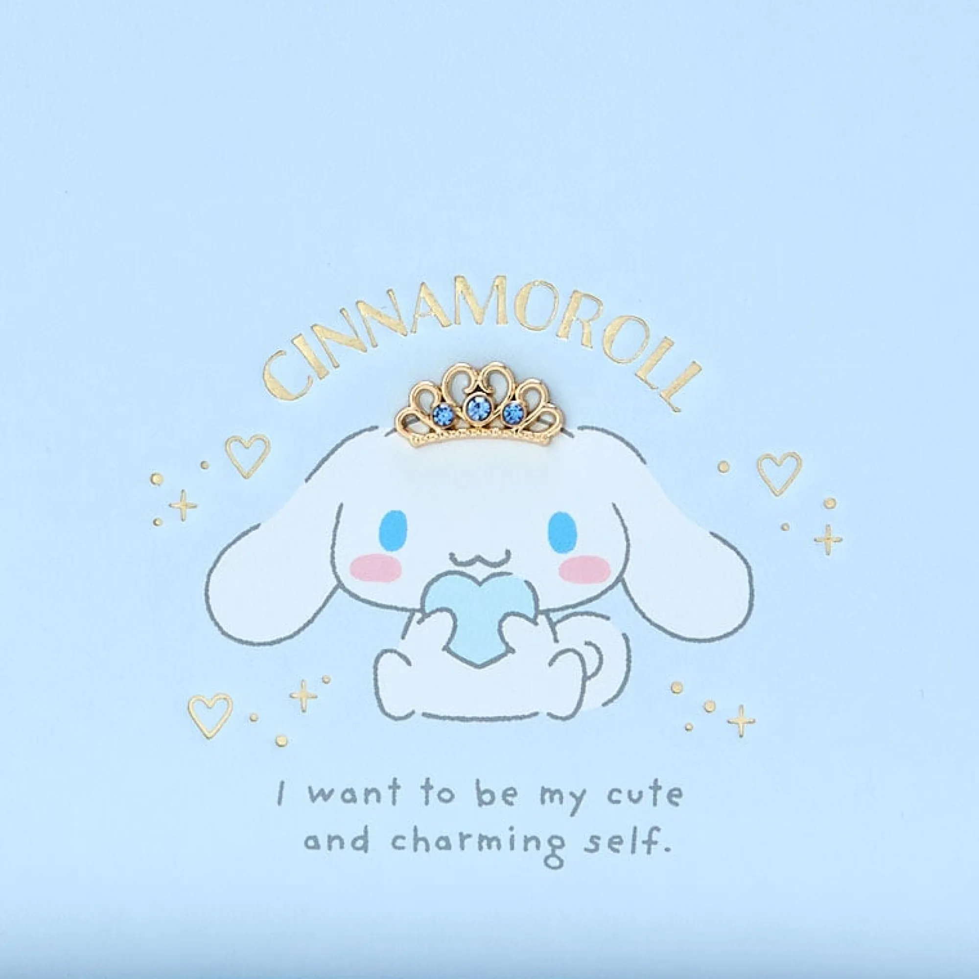 Japan Original Cinnamoroll Zipper Pouch (Dainty Tiara Series)