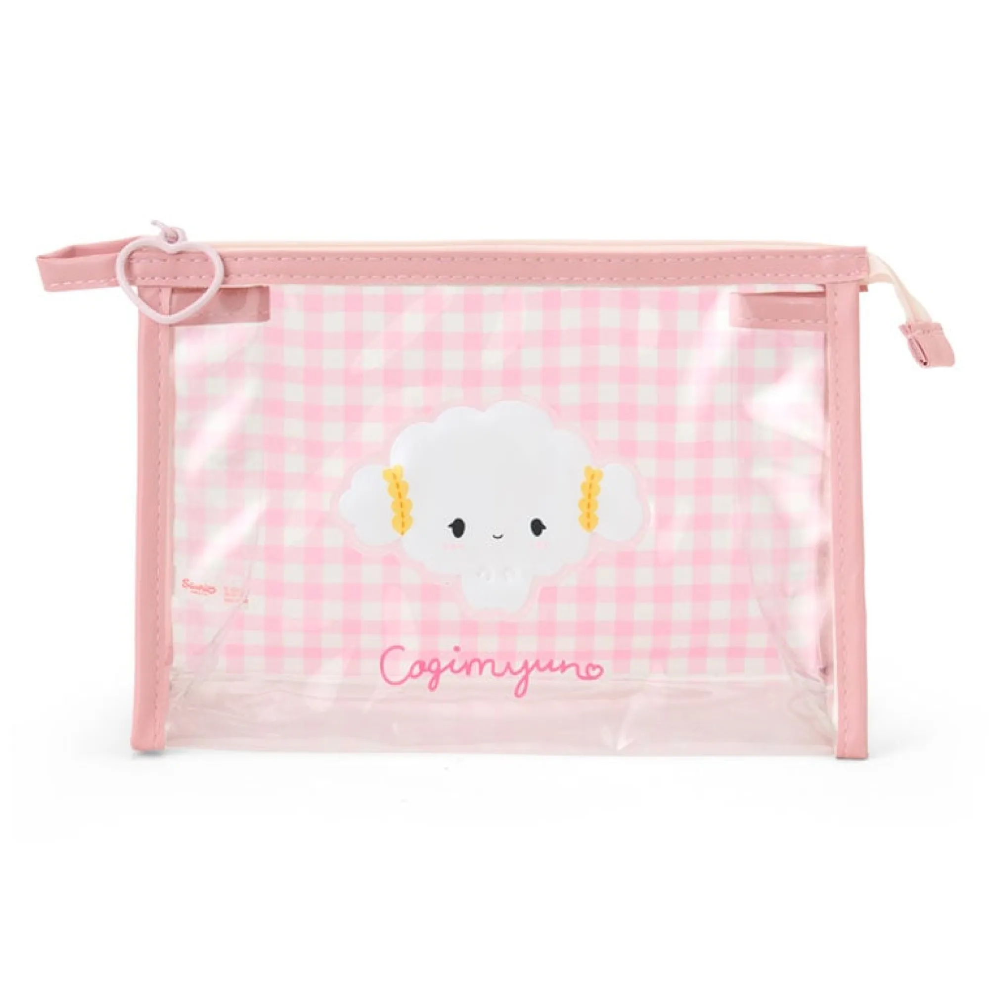 Japan Original Cogimyun Clear Gingham Zipper Pouch