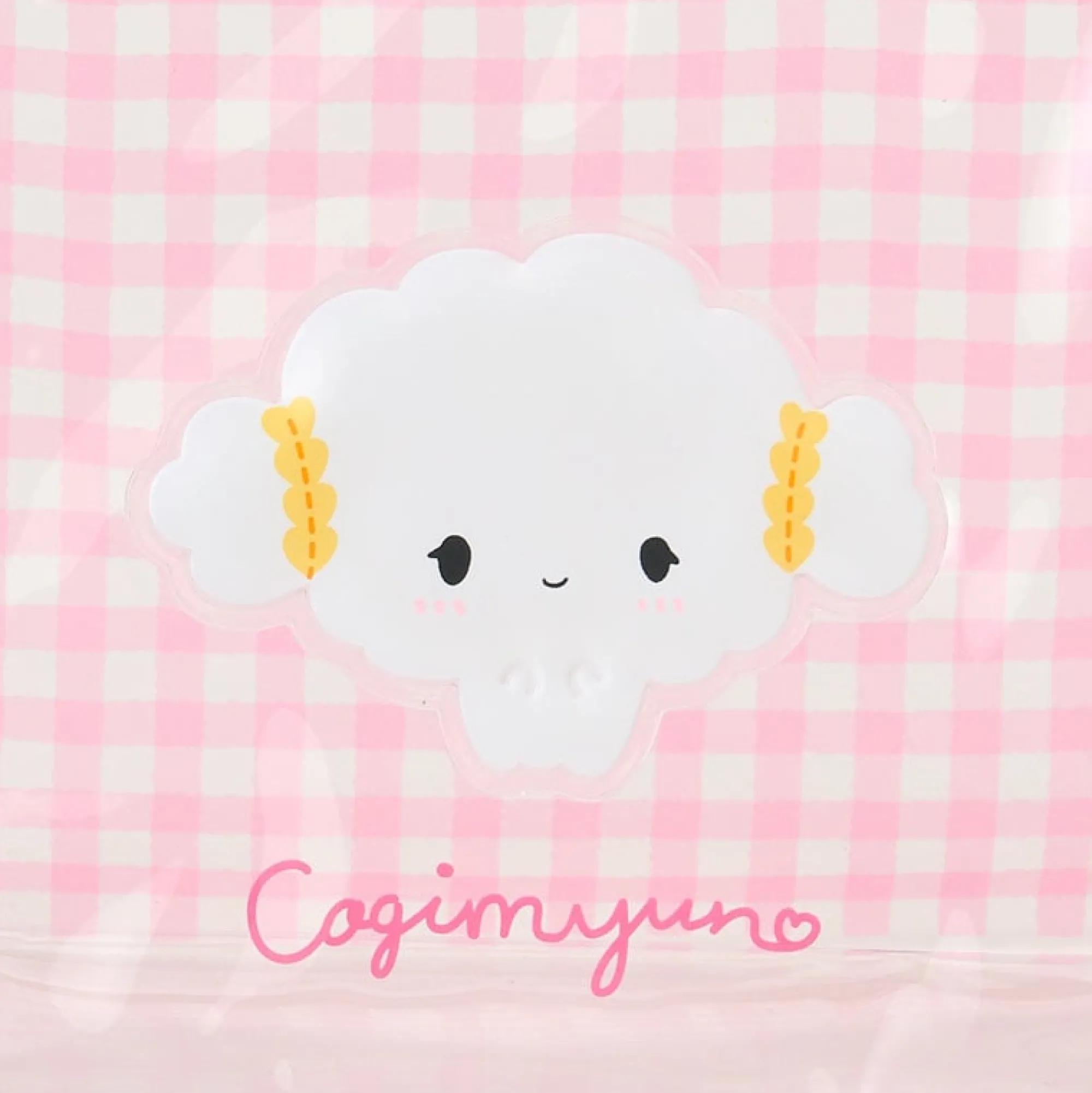 Japan Original Cogimyun Clear Gingham Zipper Pouch