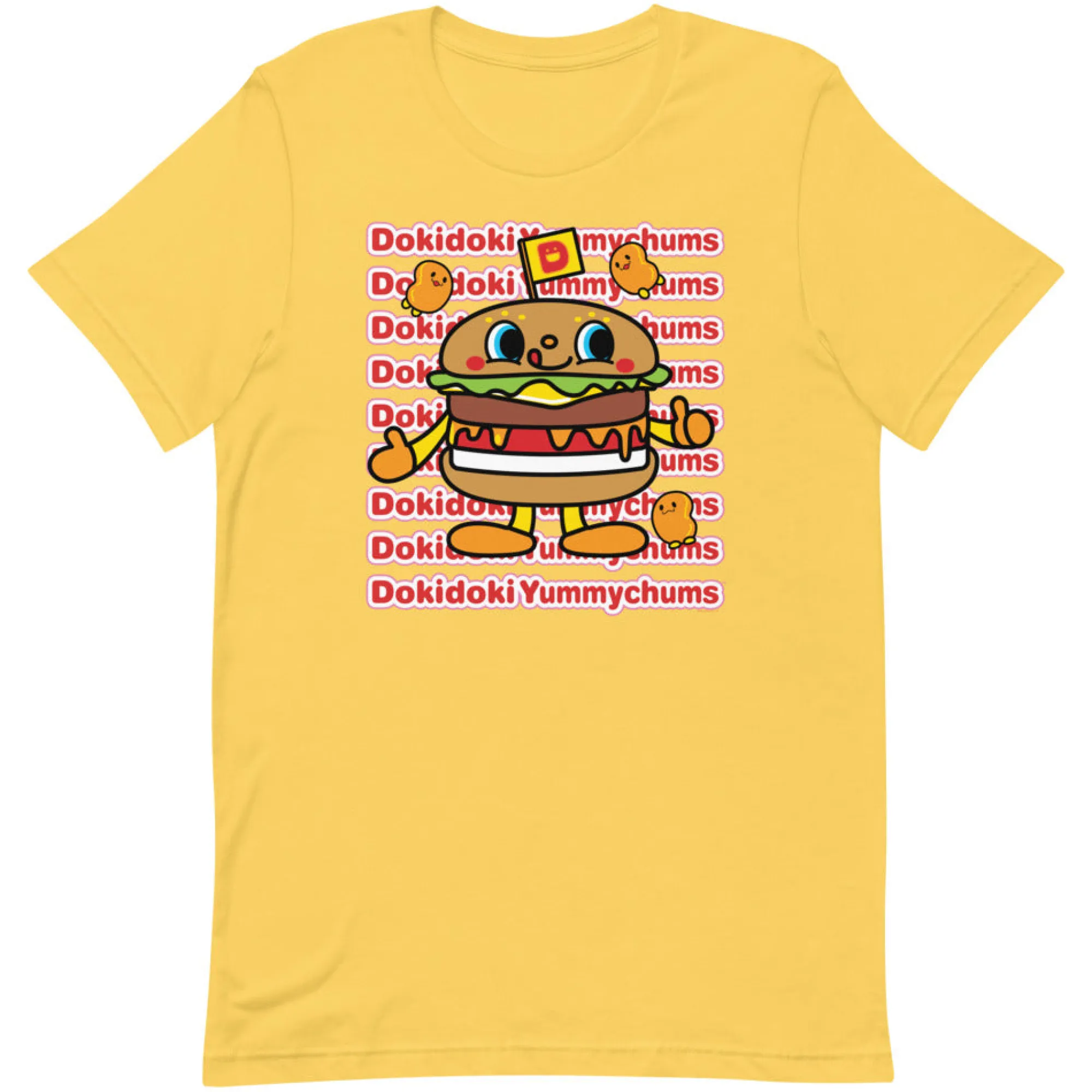 Printful Dokidoki Yummychums Watashi Wa T-Shirt (Yellow)
