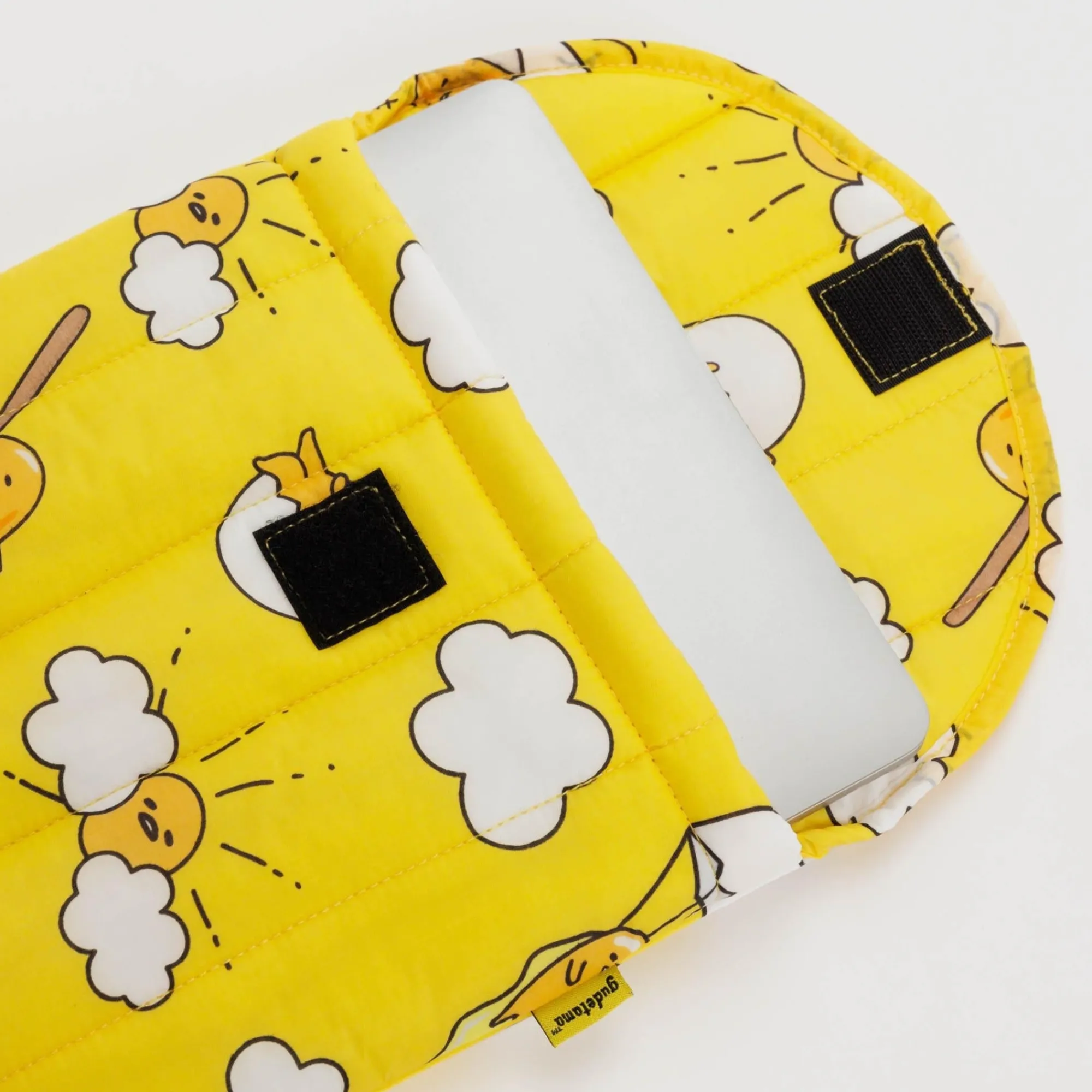 Baggu Corporation Gudetama x Baggu Puffy Laptop Sleeve