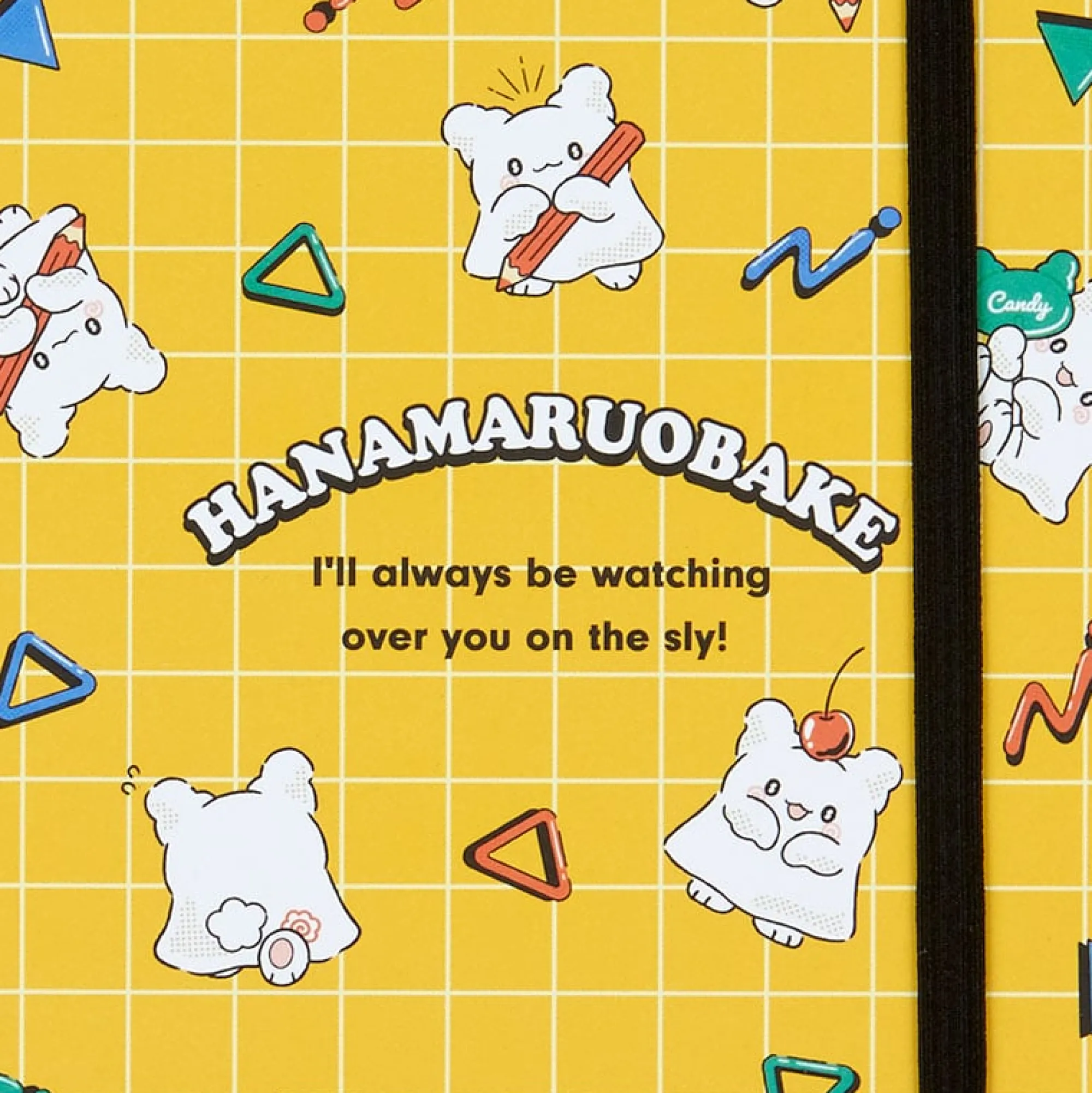 Japan Original Hanamaruobake Lined Notebook (Elastic Closure)