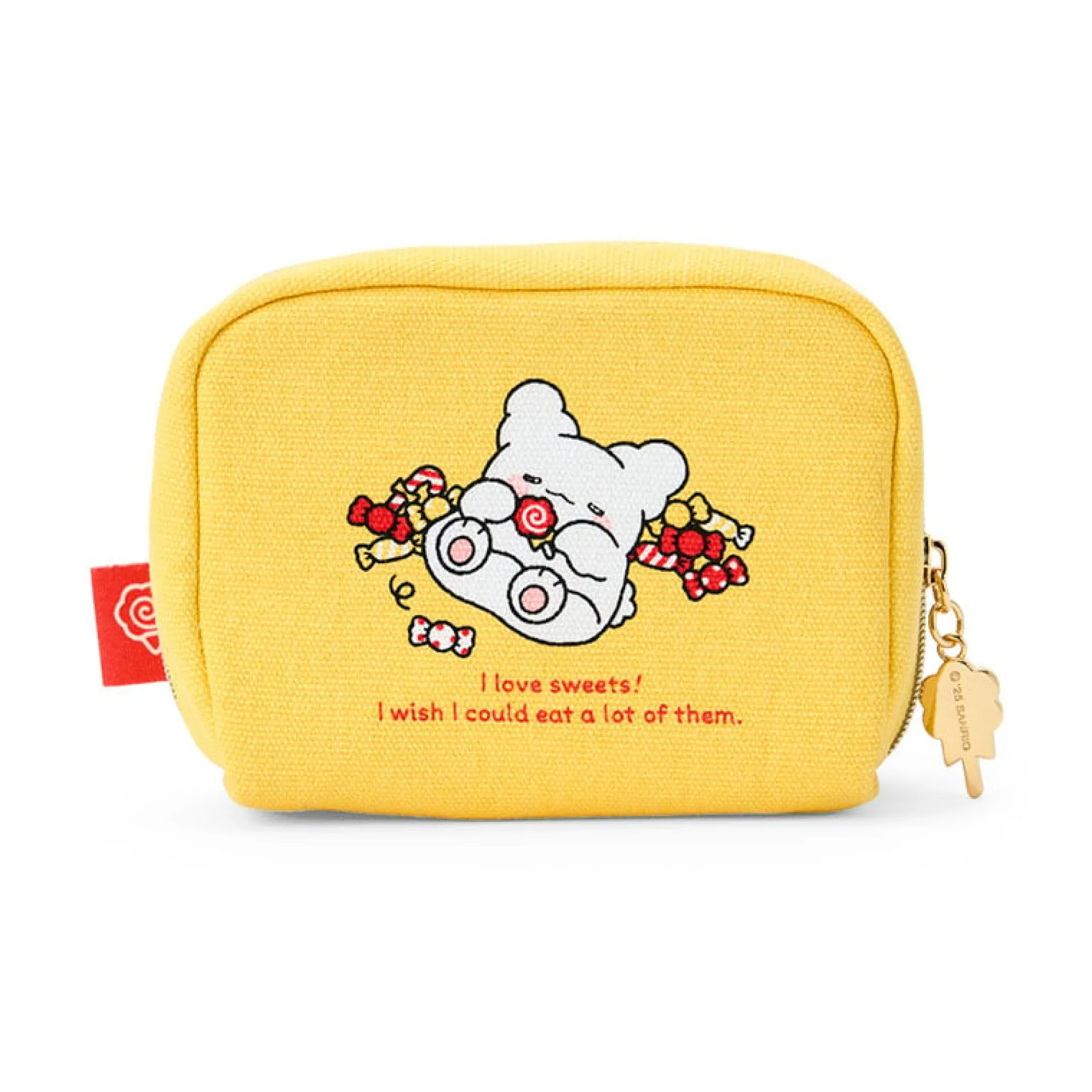 Japan Original Hanamaruobake Mini Zipper Pouch (I Love Sweets Series)