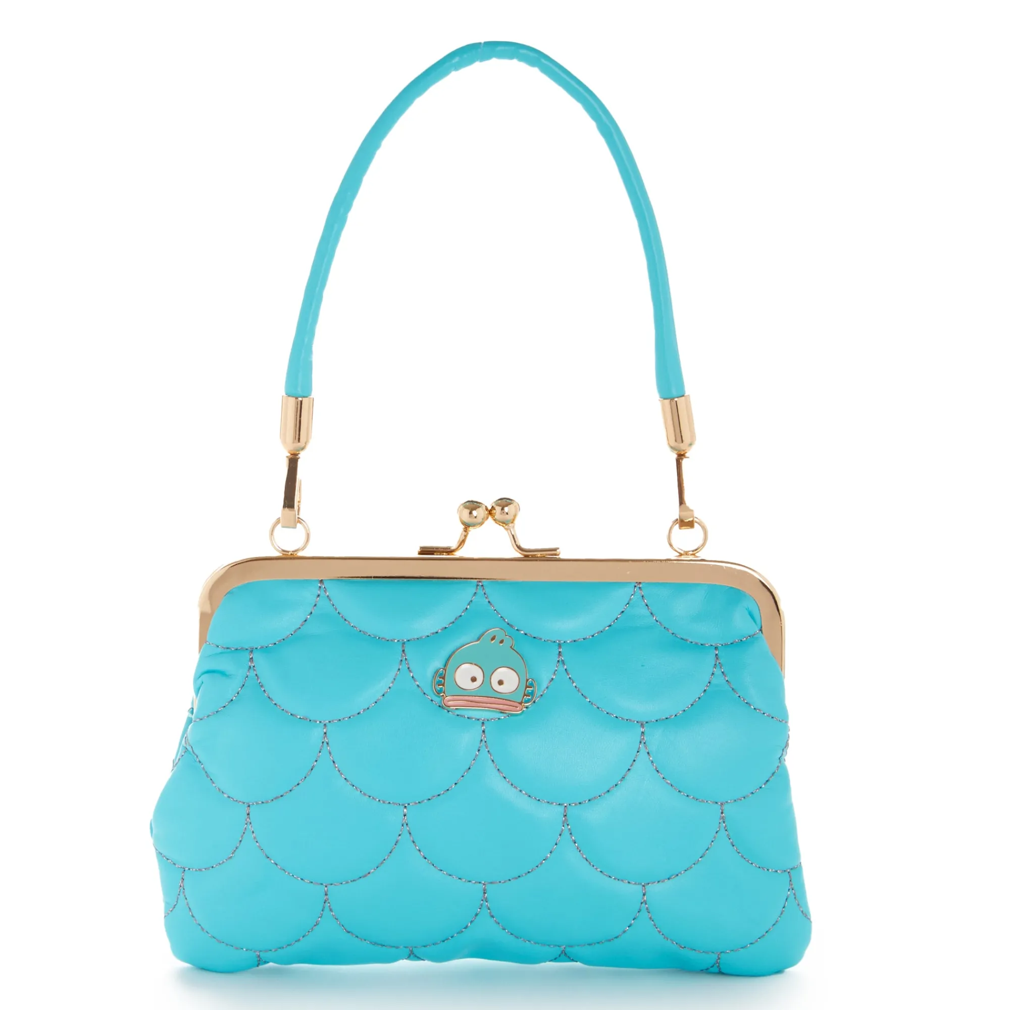 Global Original Hangyodon 2-Way Quilted Kiss Knob Handbag