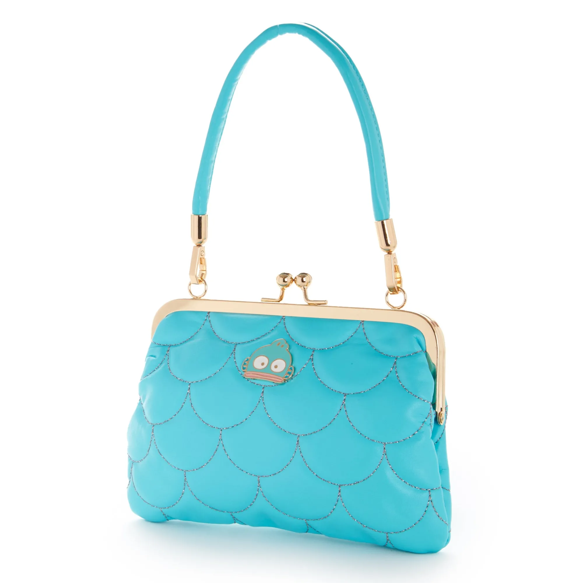 Global Original Hangyodon 2-Way Quilted Kiss Knob Handbag