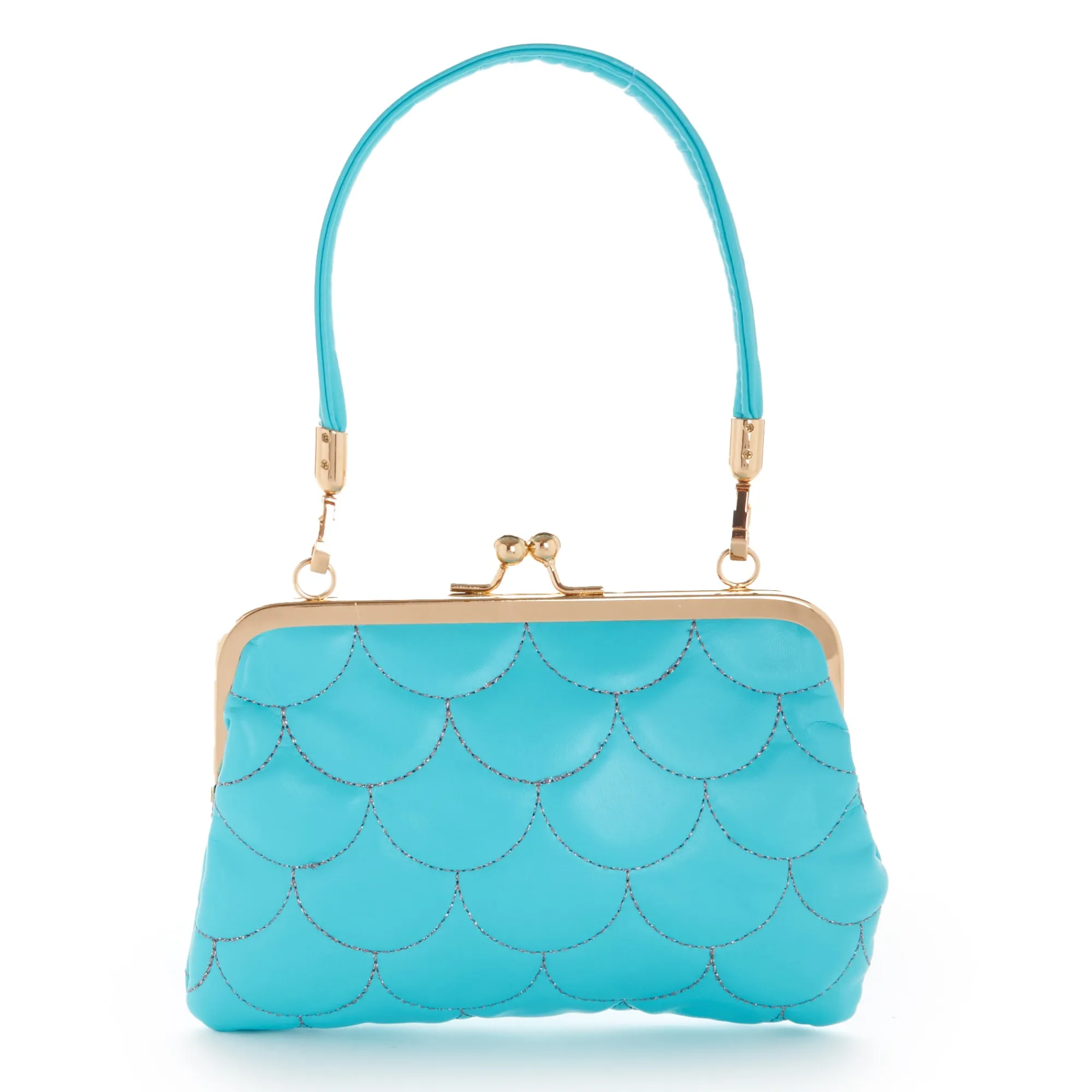 Global Original Hangyodon 2-Way Quilted Kiss Knob Handbag