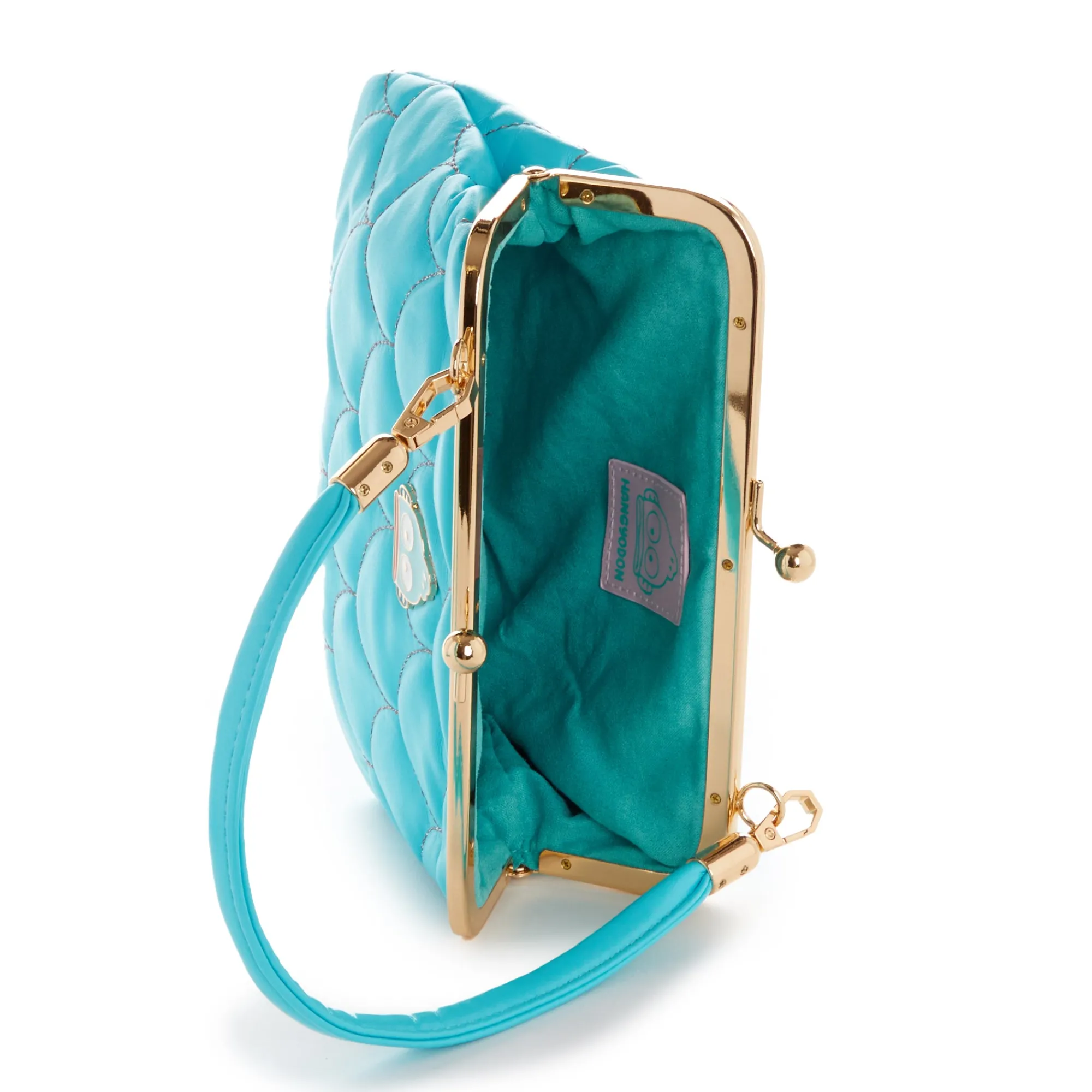 Global Original Hangyodon 2-Way Quilted Kiss Knob Handbag