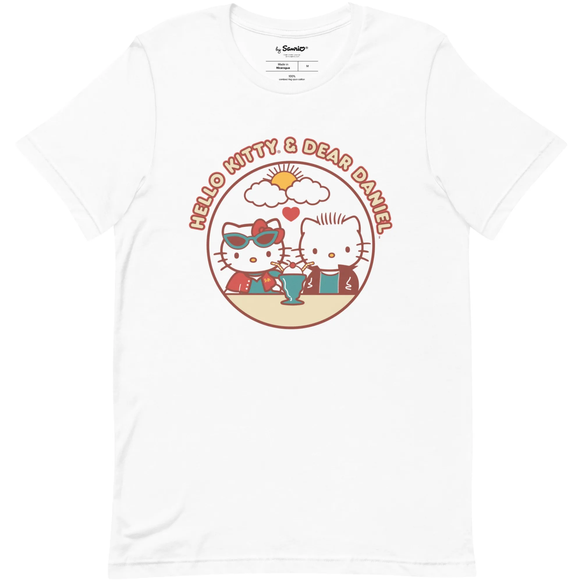 Printful Hello Kitty & Dear Daniel Milkshake Tee