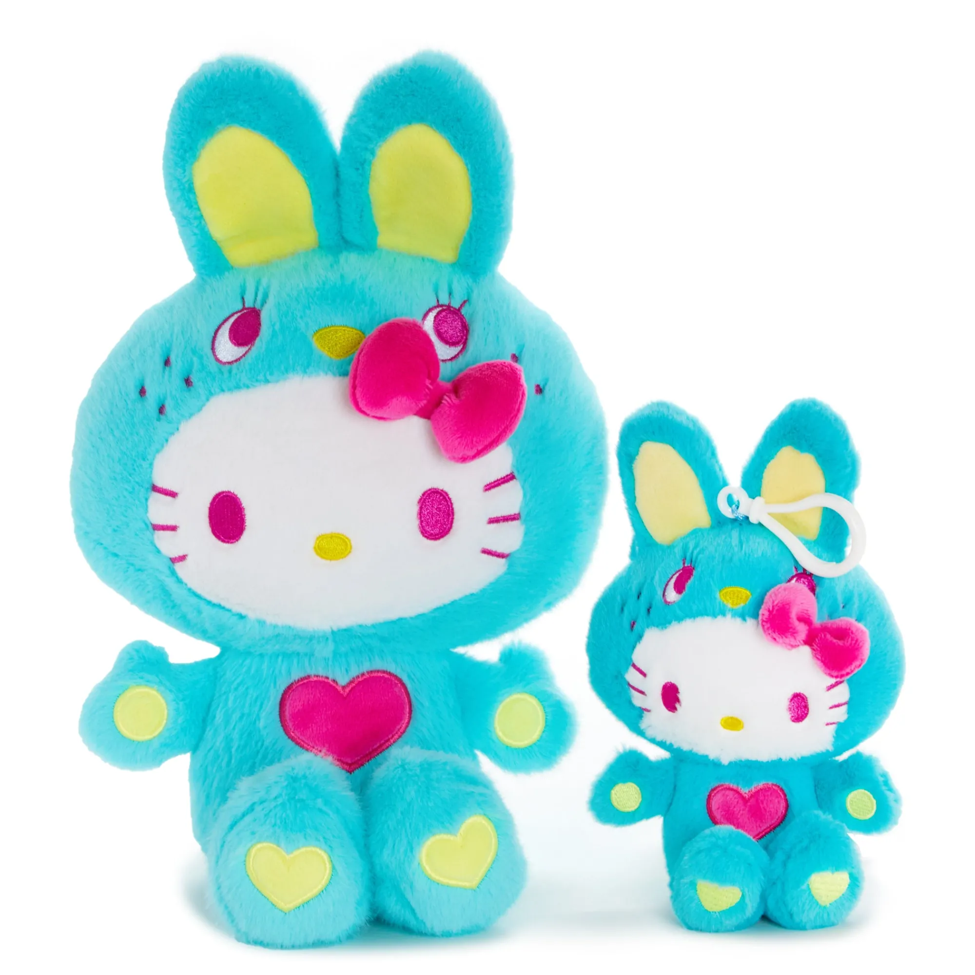 NAKAJIMA CORPORATION Hello Kitty 11" Green Plush (Colorful Bunny Series)
