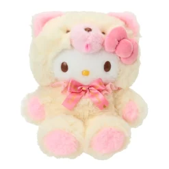 Japan Original Hello Kitty 10" Plush (Fluffy Teddy Bear Series)