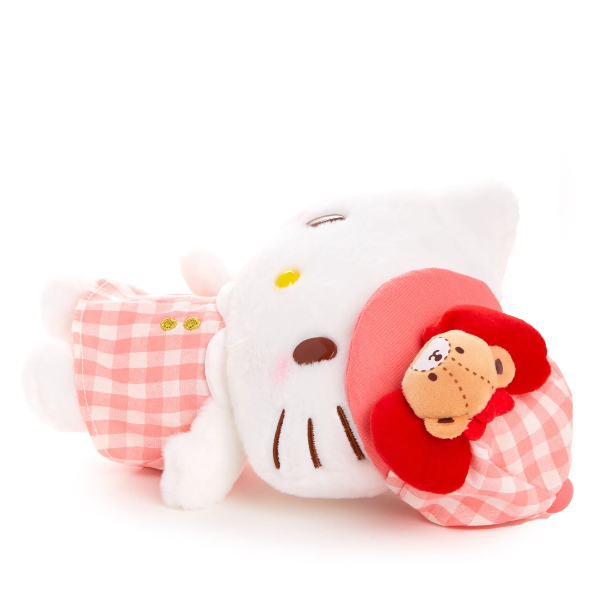 NAKAJIMA CORPORATION Hello Kitty 8" Plush (Gingham Cap Series)
