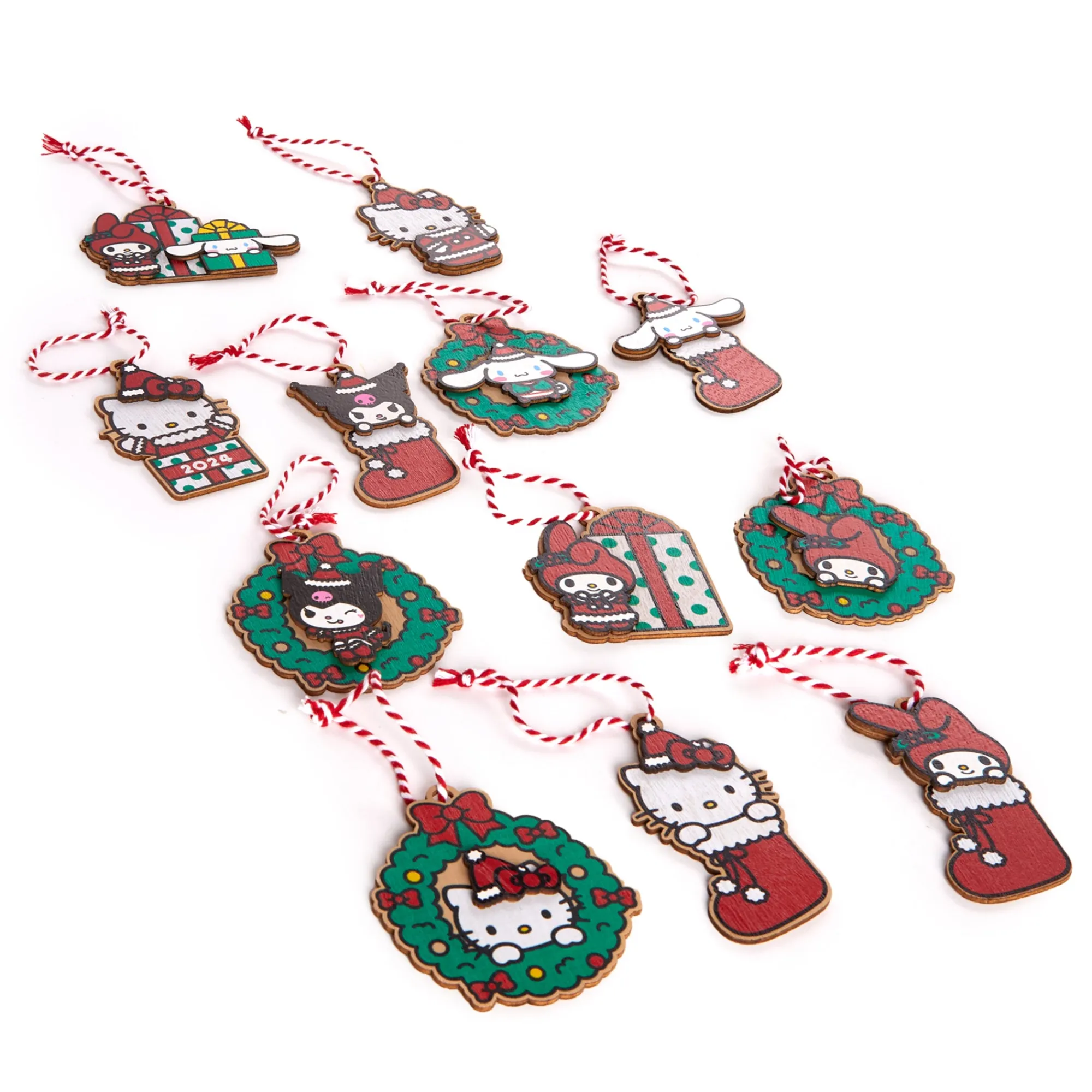 ENESCO LLC Hello Kitty and Friends 2024 12-Pc Ornament Set