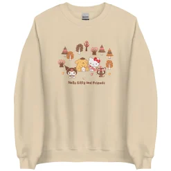 Printful Hello Kitty and Friends Autumn Woods Classic Crewneck