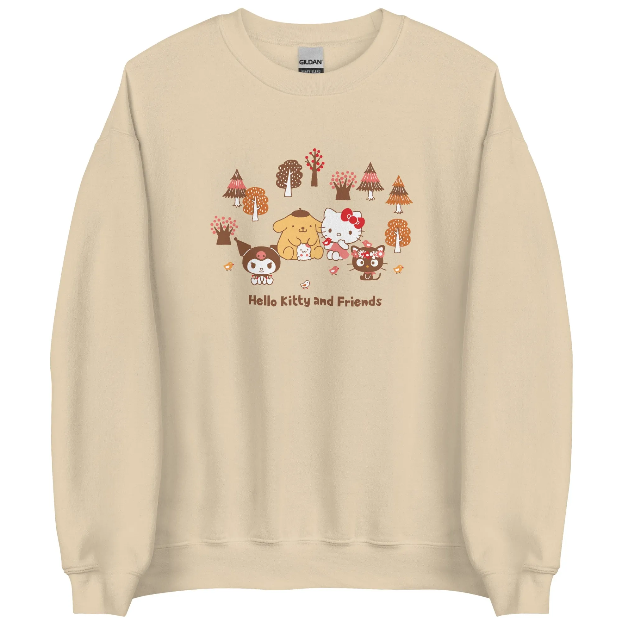 Printful Hello Kitty and Friends Autumn Woods Classic Crewneck