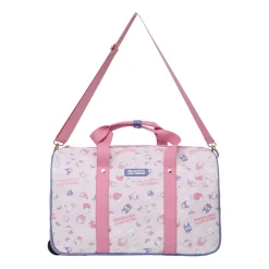 BIOWORLD Hello Kitty and Friends All-Over Print Rolling Duffle Bag