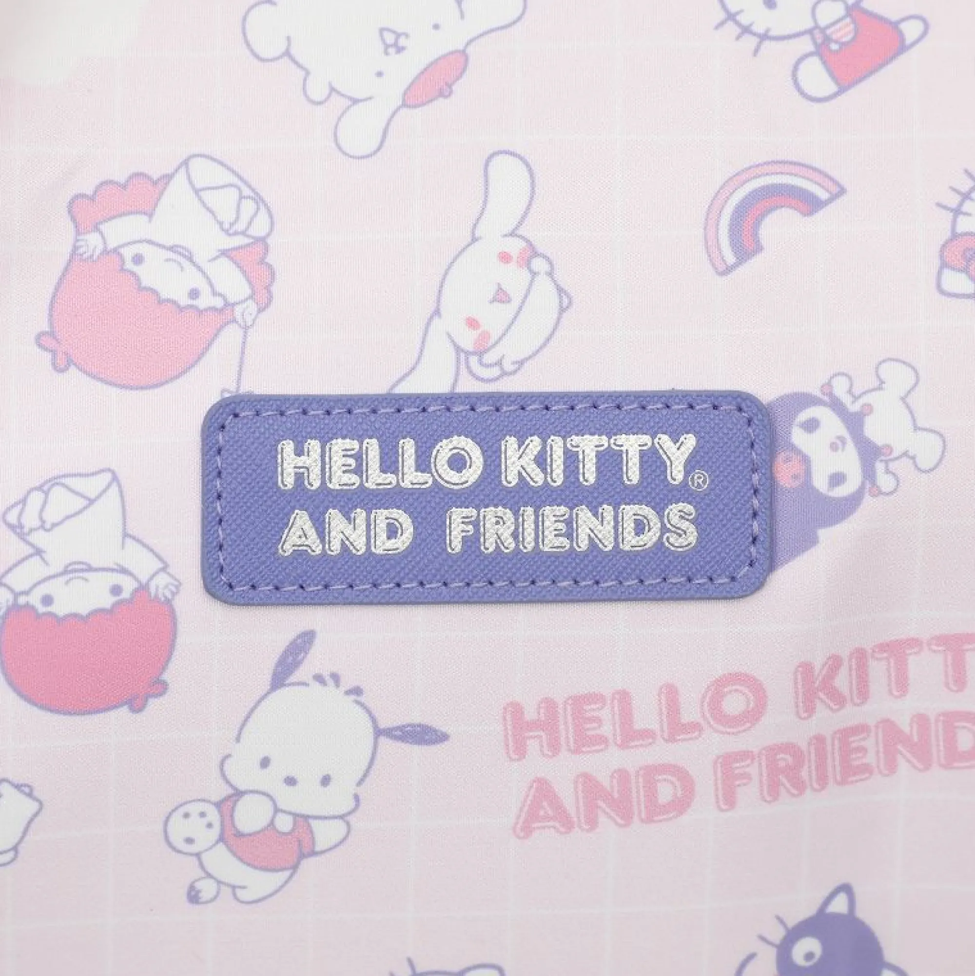 BIOWORLD Hello Kitty and Friends All-Over Print Rolling Duffle Bag