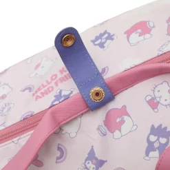 BIOWORLD Hello Kitty and Friends All-Over Print Rolling Duffle Bag