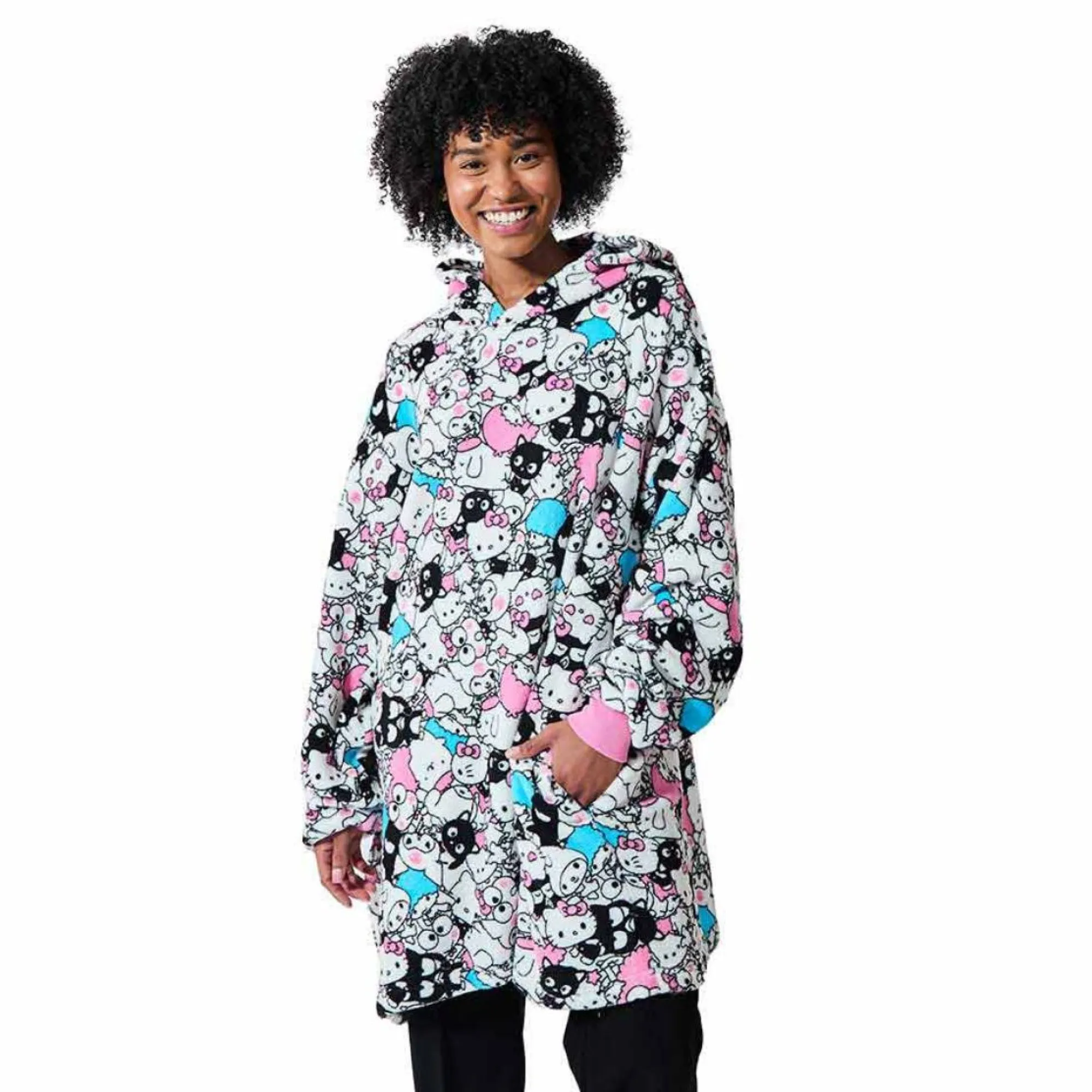 BIOWORLD Hello Kitty and Friends Big Bunch Lounge Hoodie