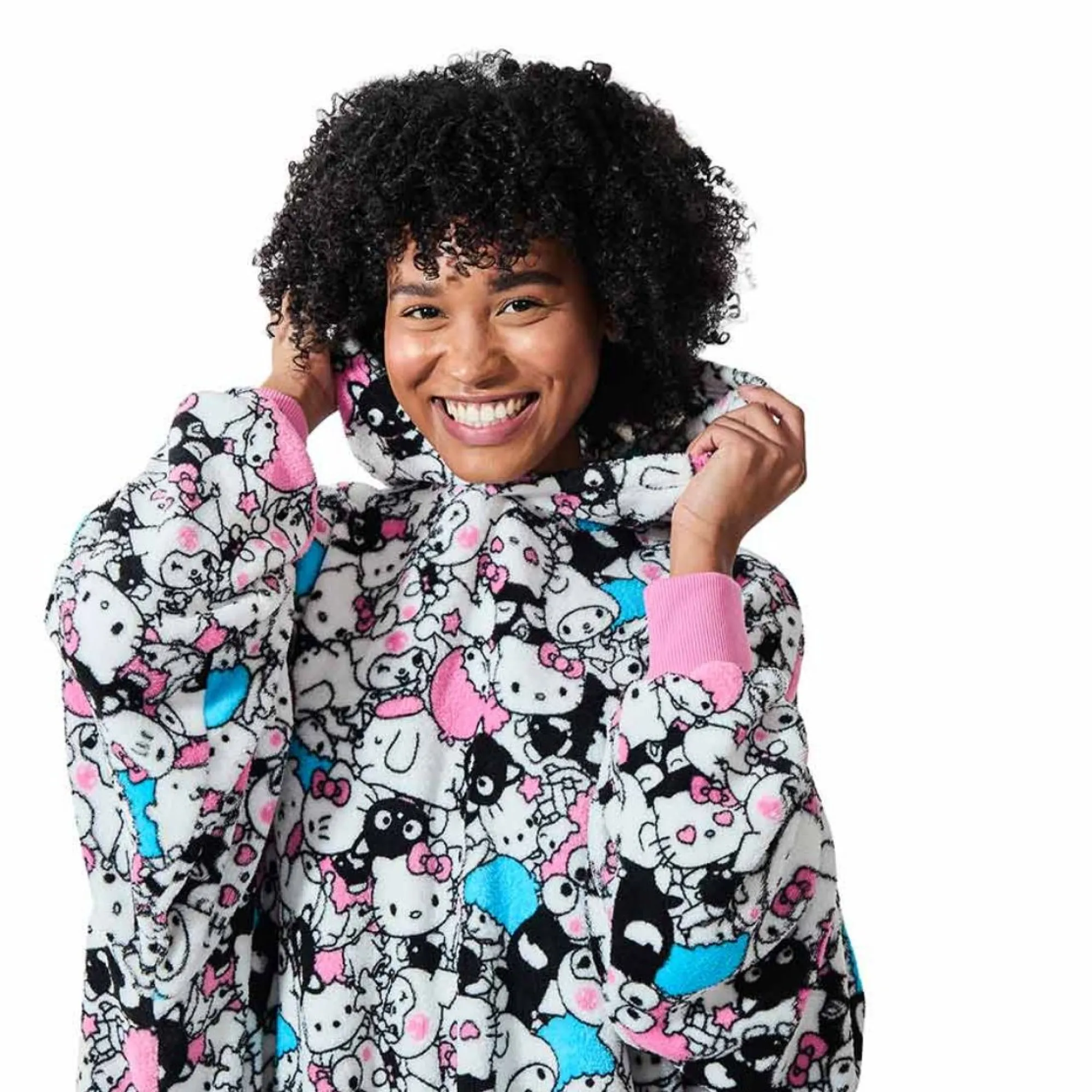 BIOWORLD Hello Kitty and Friends Big Bunch Lounge Hoodie