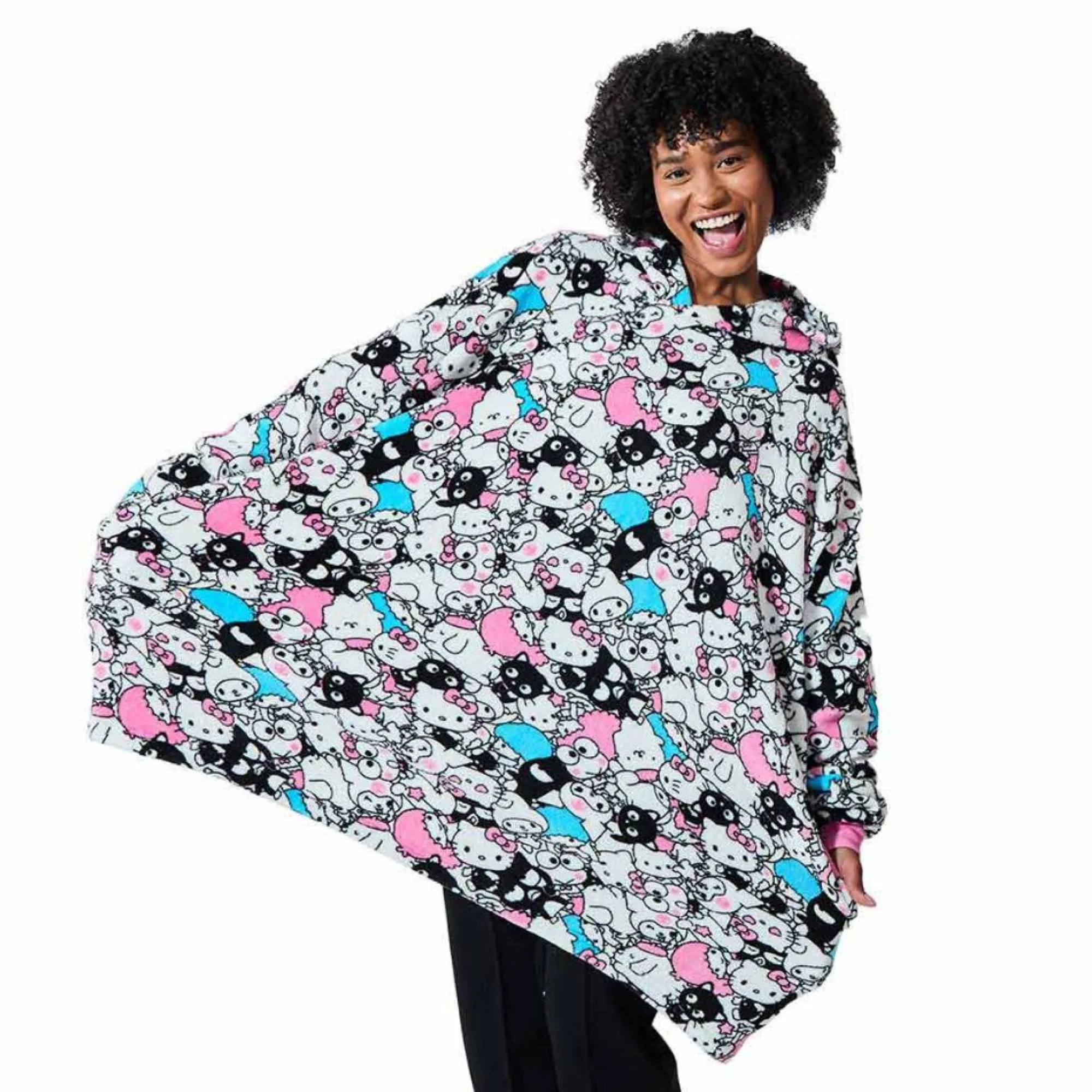 BIOWORLD Hello Kitty and Friends Big Bunch Lounge Hoodie